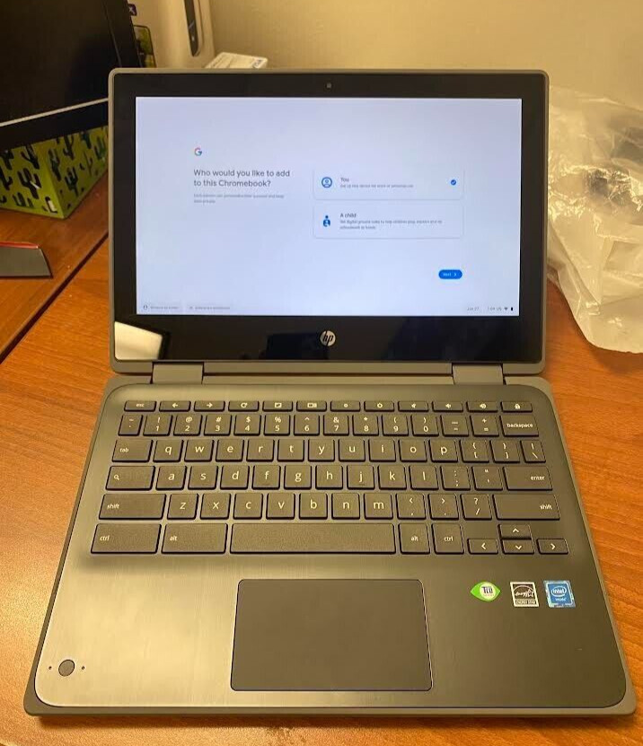 HP Chromebook x360 11 G3 EE 11.6″ (32GB eMMC, Intel Celeron N, 2.80 GHz, 4GB)…