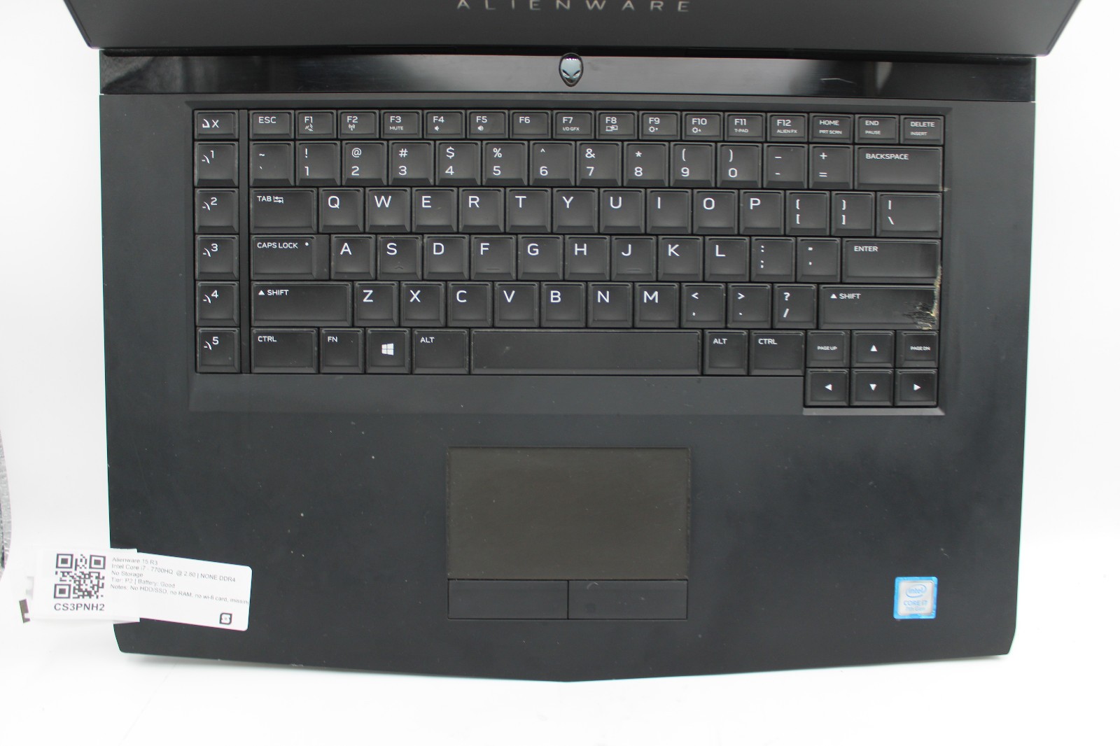 Alienware 15 R3 i7-7700HQ No RAM No SSD No OS No Power *PARTS / BAREBONES