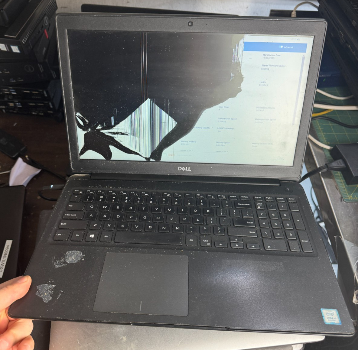 Dell Latitude 3500 Core I5 8th Gen 8GB RAM Laptop for Parts/Repair #5587