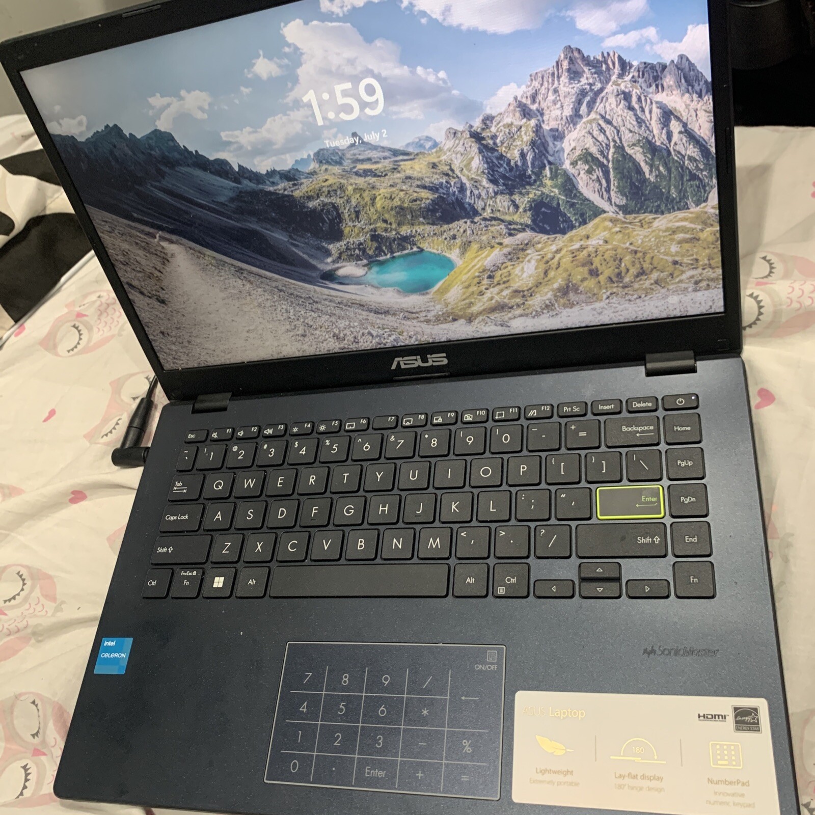 ASUS 14.0″ (128GB eMMC, Intel Celeron N, 2.80 GHz, 4GB) Laptop – Star Black -…