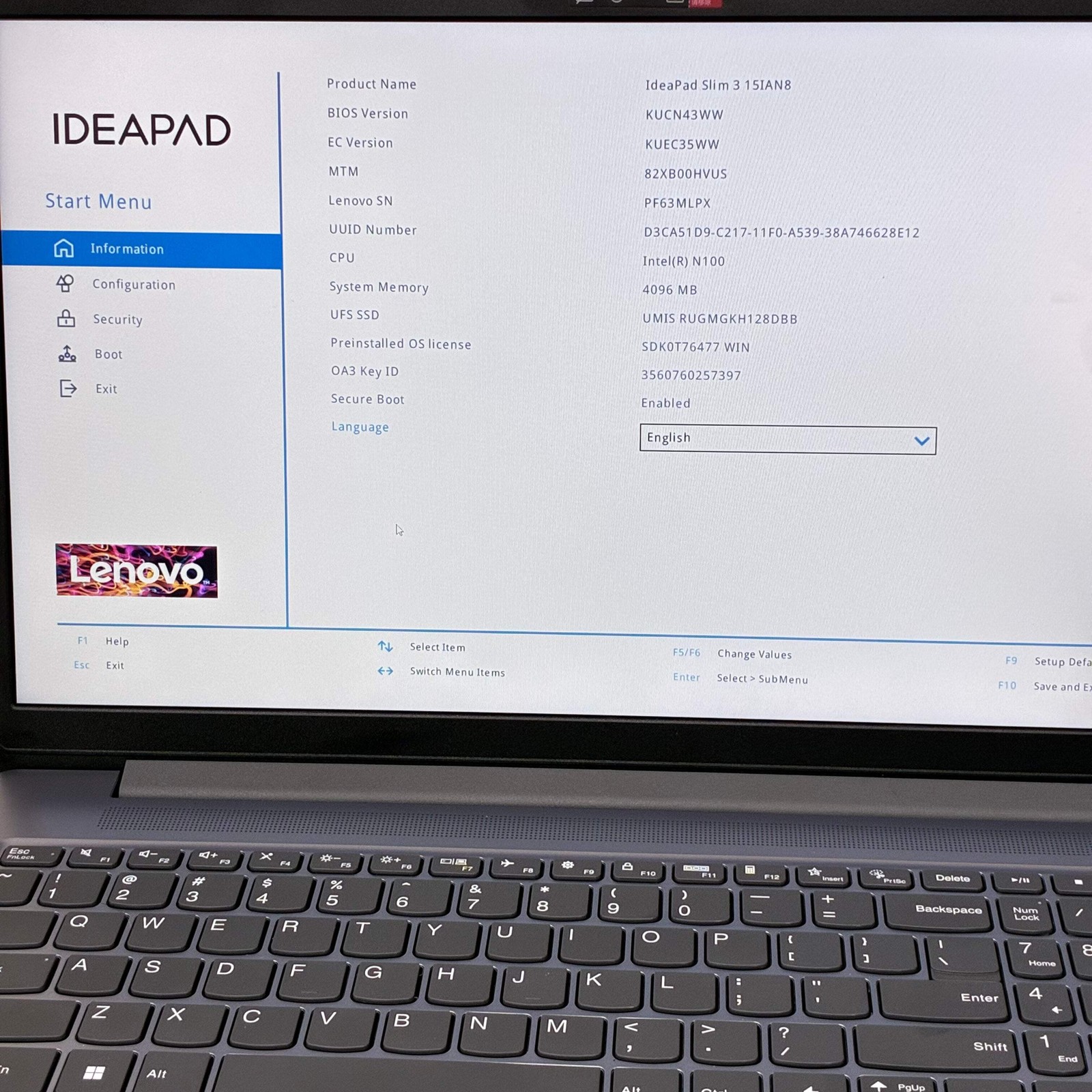 Lenovo IdeaPad Slim 3 15IAN8 4GB 4096MB Laptop Gray