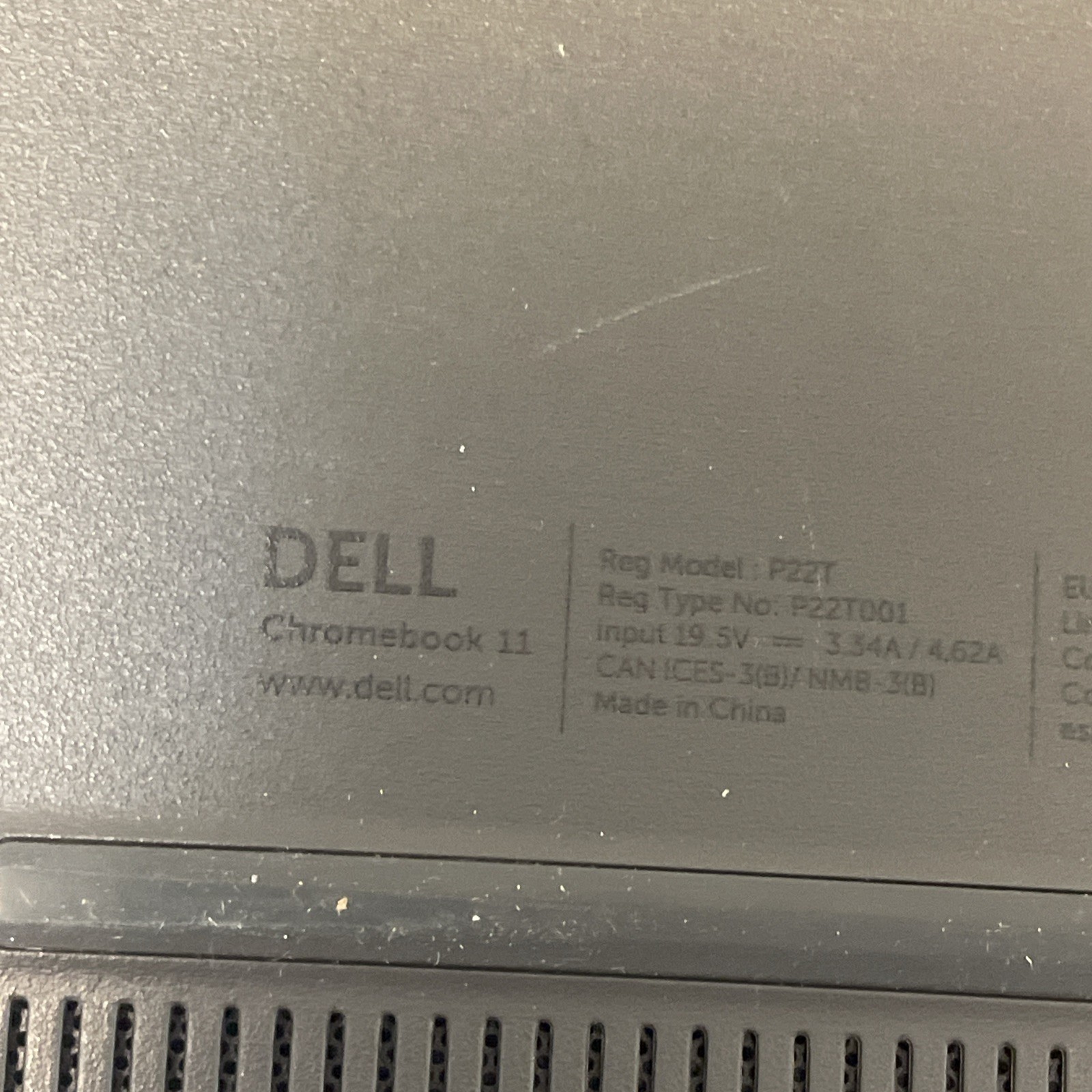 X3 Lot Of Dell P22T001 11.6″ Chromebook w/Celeron 2.16GHz/4GB/16GB (Black)