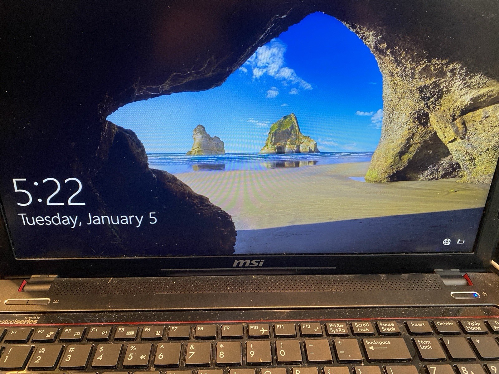 MSI Notebook MS-16GC Intel Core i7-4700MQ 2.4GHz 12GB RAM 500GB HD Win 10