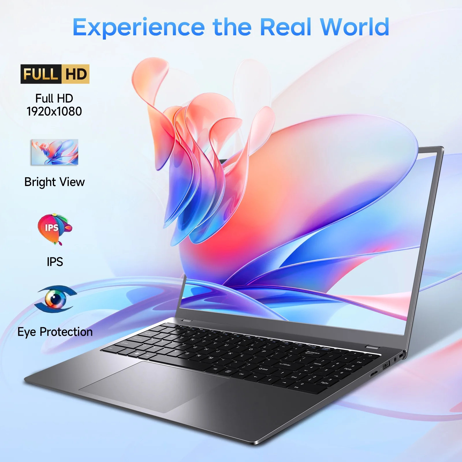 15.6 Inch Windows 11 Laptops New Intel 6500Y 8GB RAM 256GB ROM, FHD Display Type
