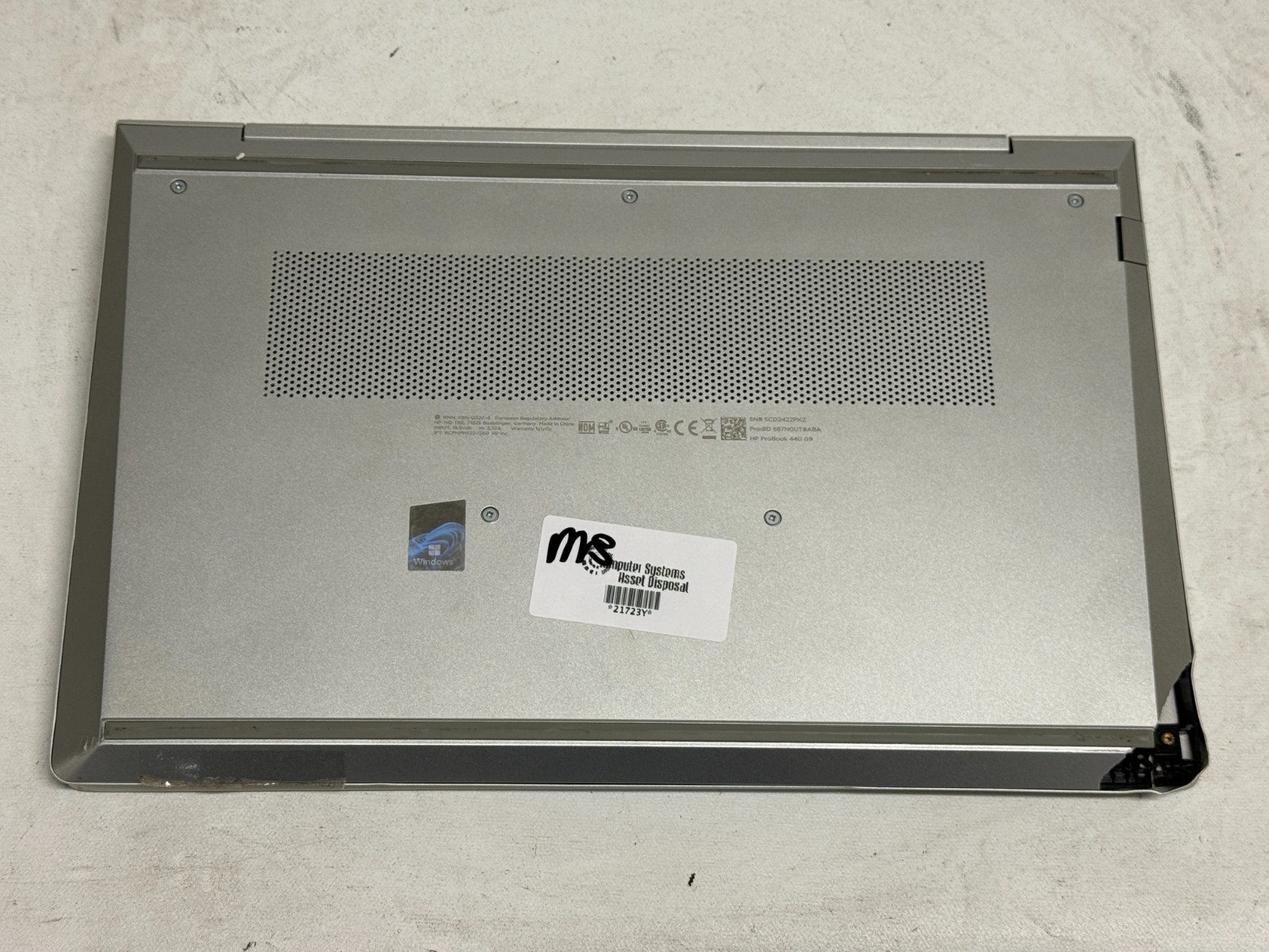 HP ProBook 440 G9 Touch 14″ (i5-1235u 3.90GHz – 8GB RAM – NO OS/HDD – PARTS)
