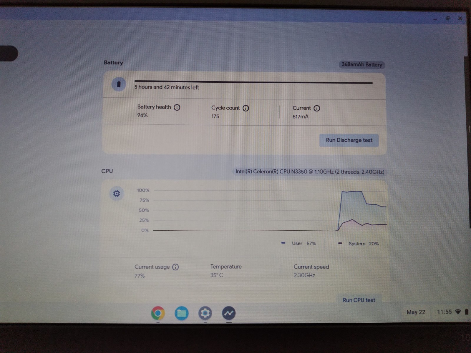 Lenovo Chromebook 100e 81ER 11.6″ Celeron N3350 1.10 GHz 4 GB RAM 16 GB SSD