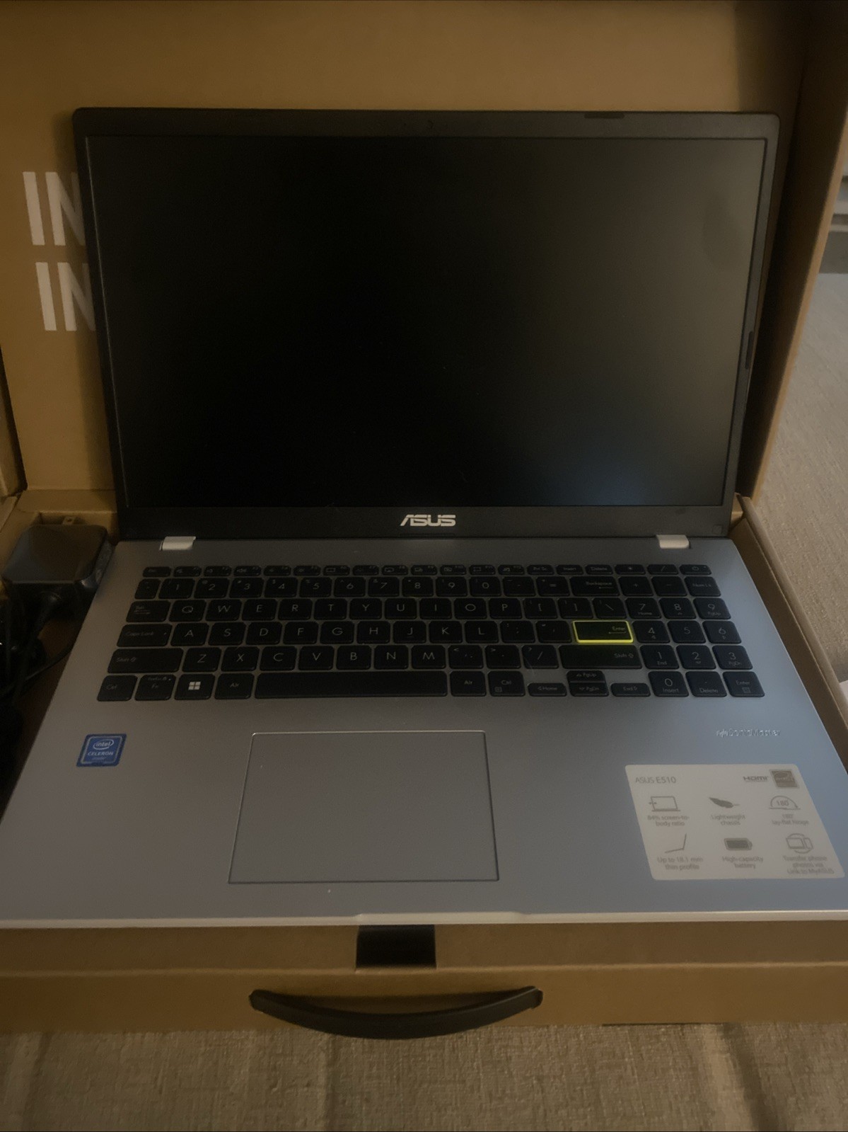 ASUS L510M Laptop. Model: L510MA-PS04-W 15.6 Inch HD Intel Celeron N4020 4GB