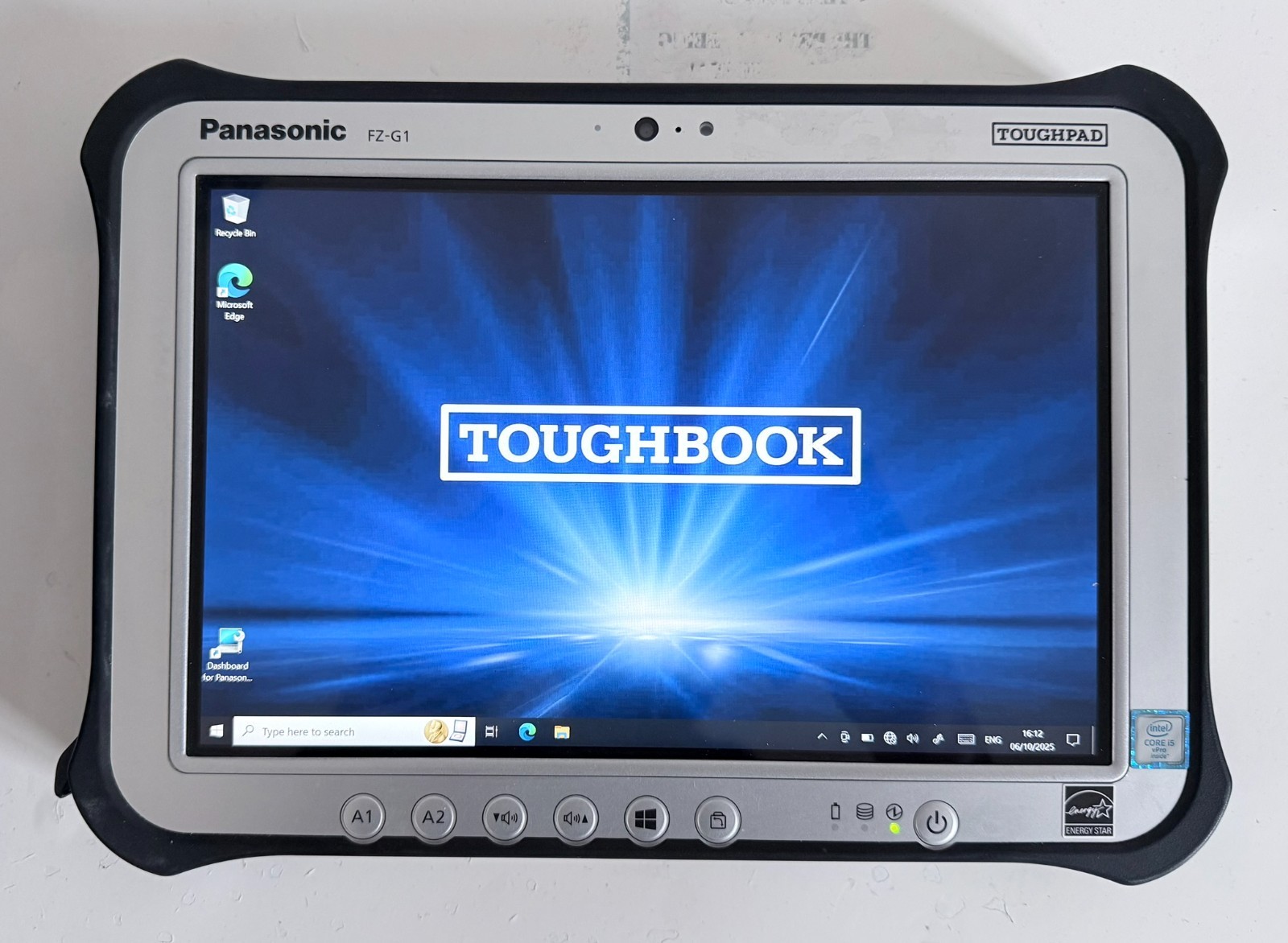 PANASONIC TOUGHPAD FZ-G1 8 GB LAN RJ45 Diagnostic Tablet I5 5th Gen Stylus Strap