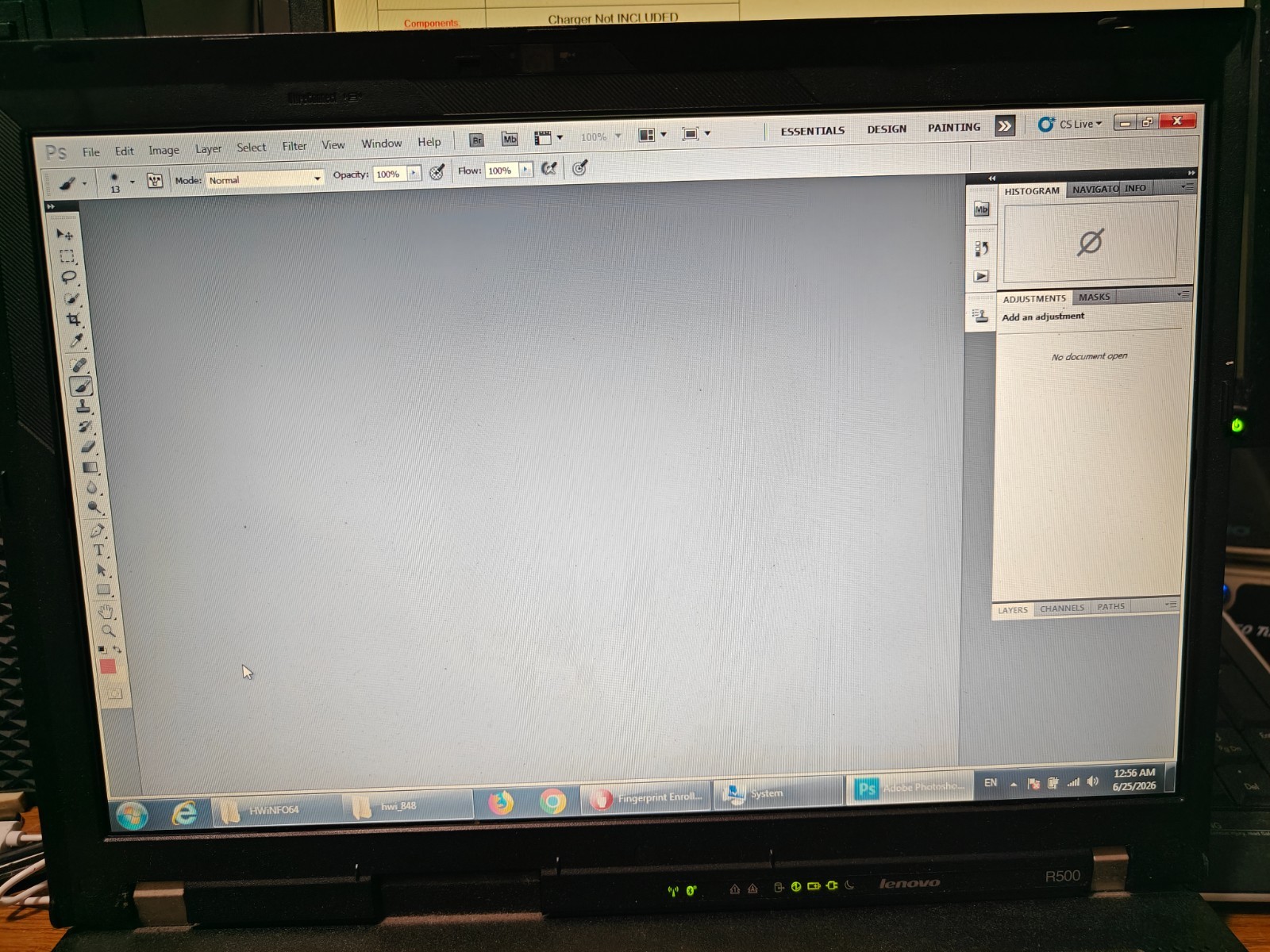 Lenovo R500 Widescreen Laptop Intel P8700 CPU, 8GB Ram, 250GB HDD