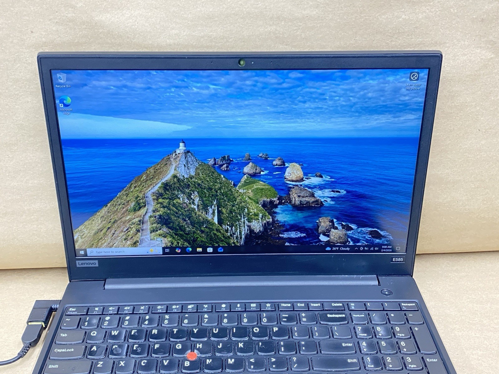 Lenovo E585 – 15.5′ FHD- AMD Ryzen 5 2500U – 4GB – 256GB – Win 10 NO Battery