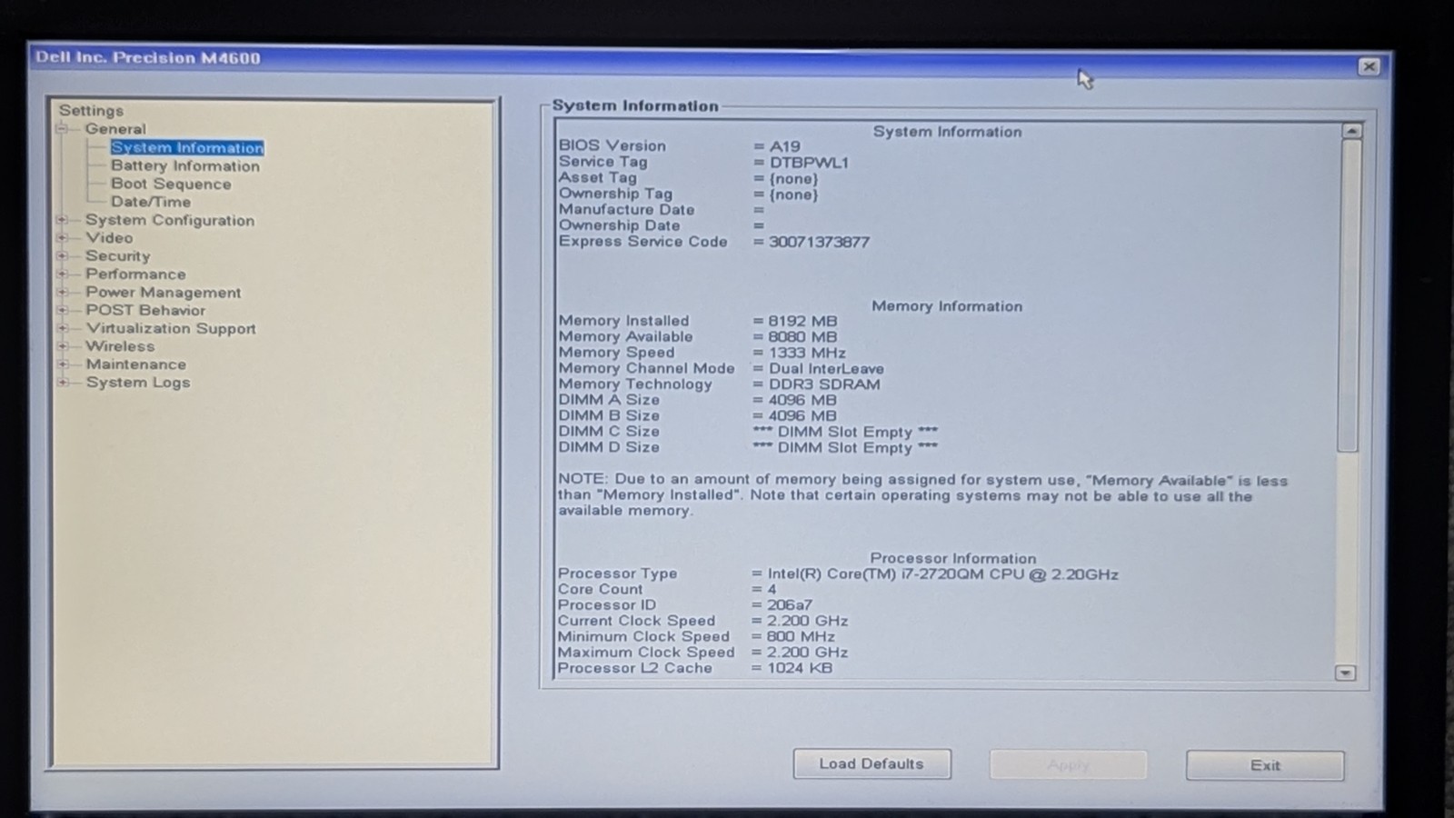 Dell Precision M4600 Quad Core i7-2720QM 2.2ghz 240gb SSD 8gb RAM Win11 Pro #4
