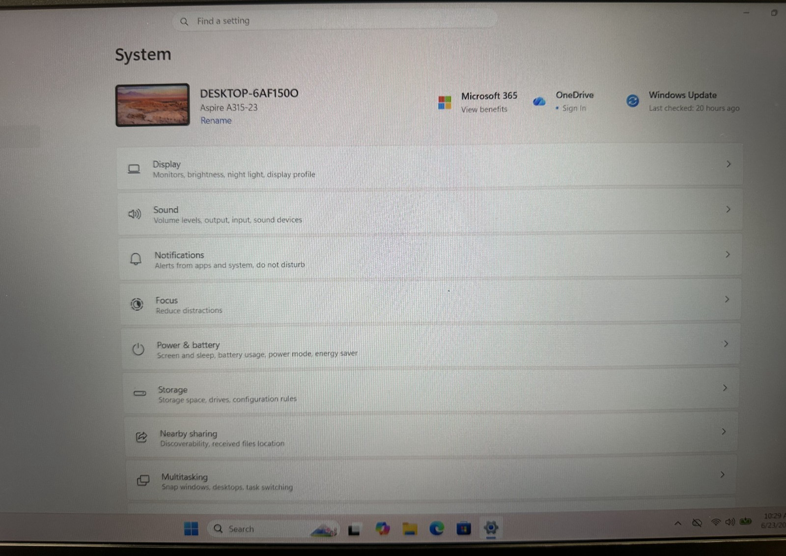 Acer Aspire 3 Model N18QW13 AMD Athlon Silver 3050U @2.30GHz 16GB RAM 256 NVME
