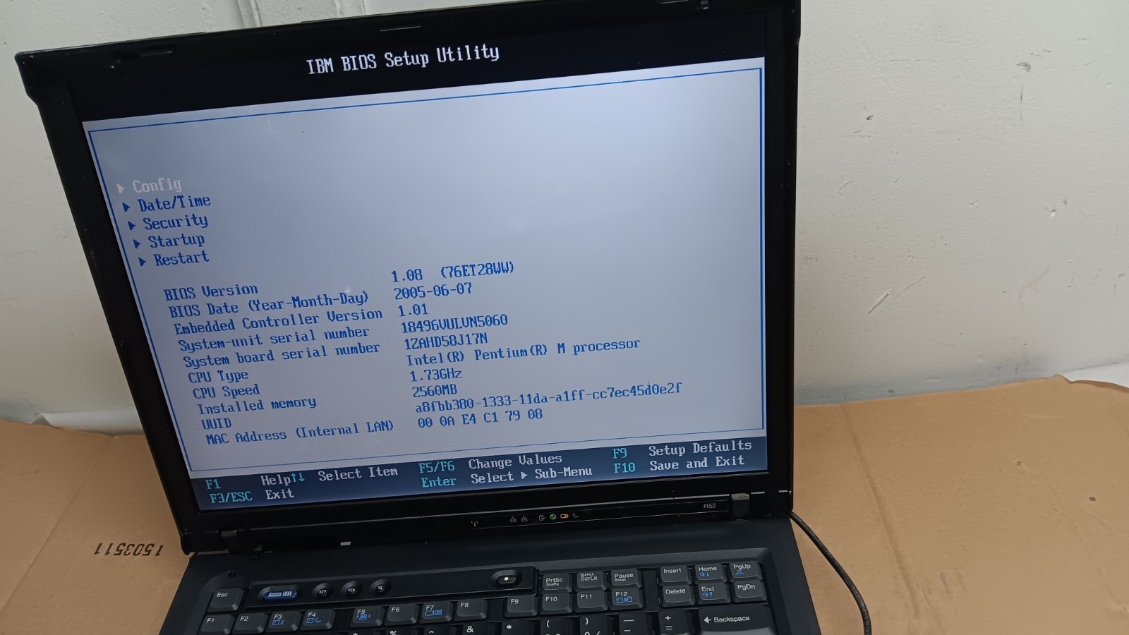 Retro Loaded IBM Thinkpad R52 Gaming Laptop 1.73 GHz 2 GB Ram Windows XP Hme SP3