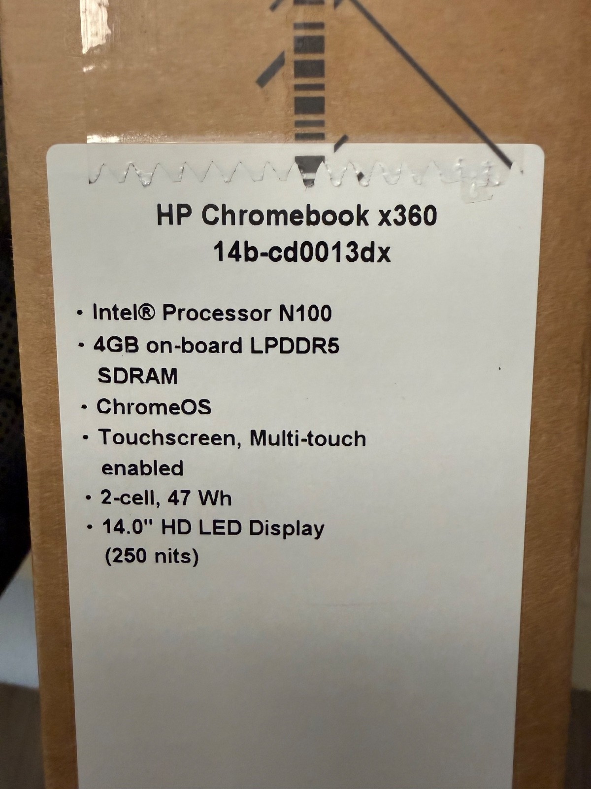 laptop computers hp new chrombook x360. Warranty 1year