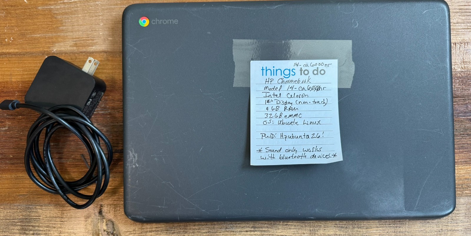 HP 14-ca000nr 14 inch (32GB, Intel Celeron N, 1.10GHz, 4GB) Linux Ubuntu Laptop