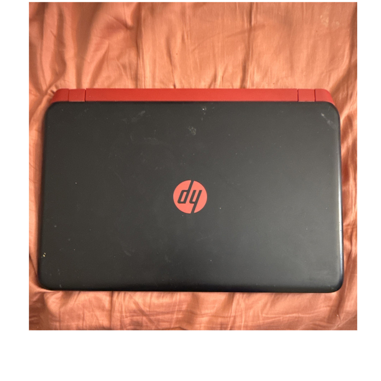 HP Notebook Laptop Black and Red Color Portable Computer for Work or School