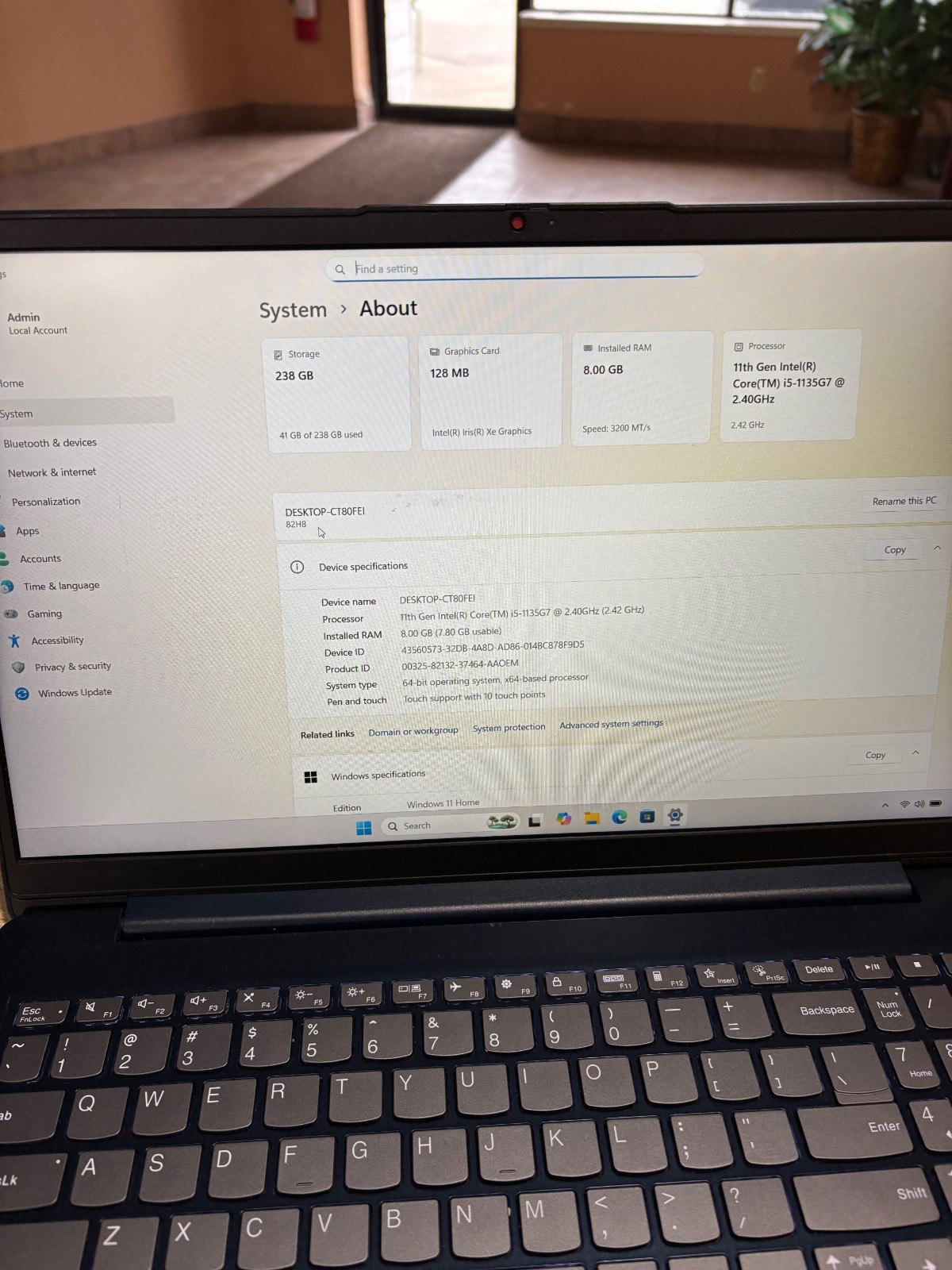 Lenovo IdeaPad 3 15ITL6 15.6″ Core i5-1135G7 8GB 256GB Nvme SSD – Abyss Blue