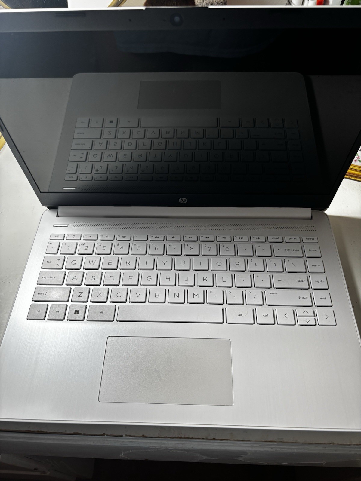 HP 14in Laptop White Intel N4500 8GB RAM 64GB SSD Win 11 S Webcam HDMI