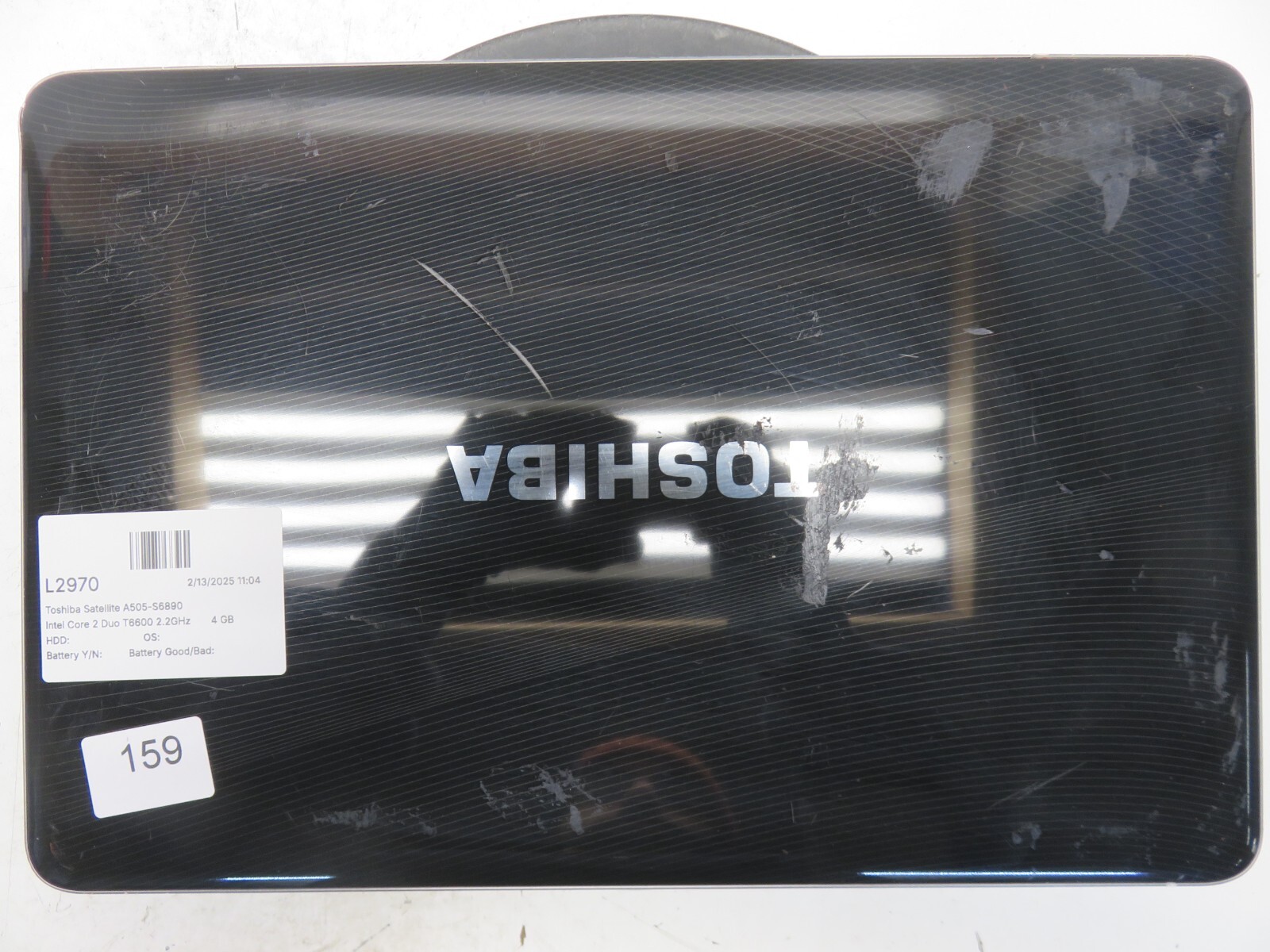 Toshiba Satellite A505-S6890 Intel Core 2 Duo T6600 2.2GHz 4 GB NO HDD No Batt