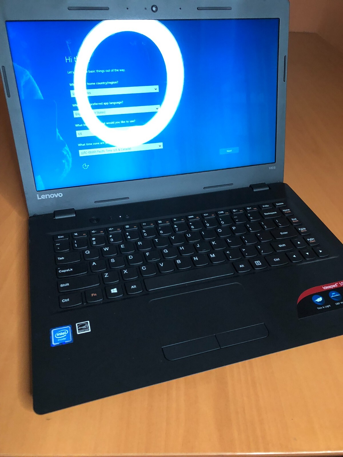 Lenovo IdeaPad 100S 14″ (32GB, Intel Celetron, 1.60 GHz, 2GB) Laptop – Navy Blue