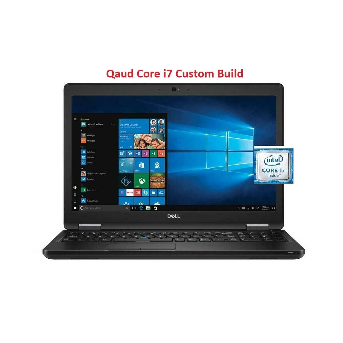 Dell Latitude 5590 Quad-Core i7 8GB 16GB 32GB 64GB RAM 500GB 1TB 2TB SSHD Win10P