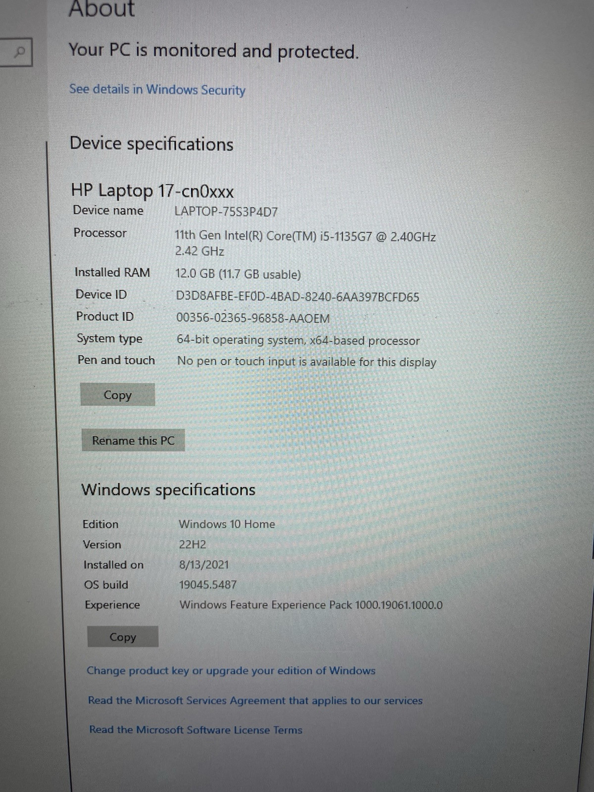 Hp Laptop 17-cn0xxx