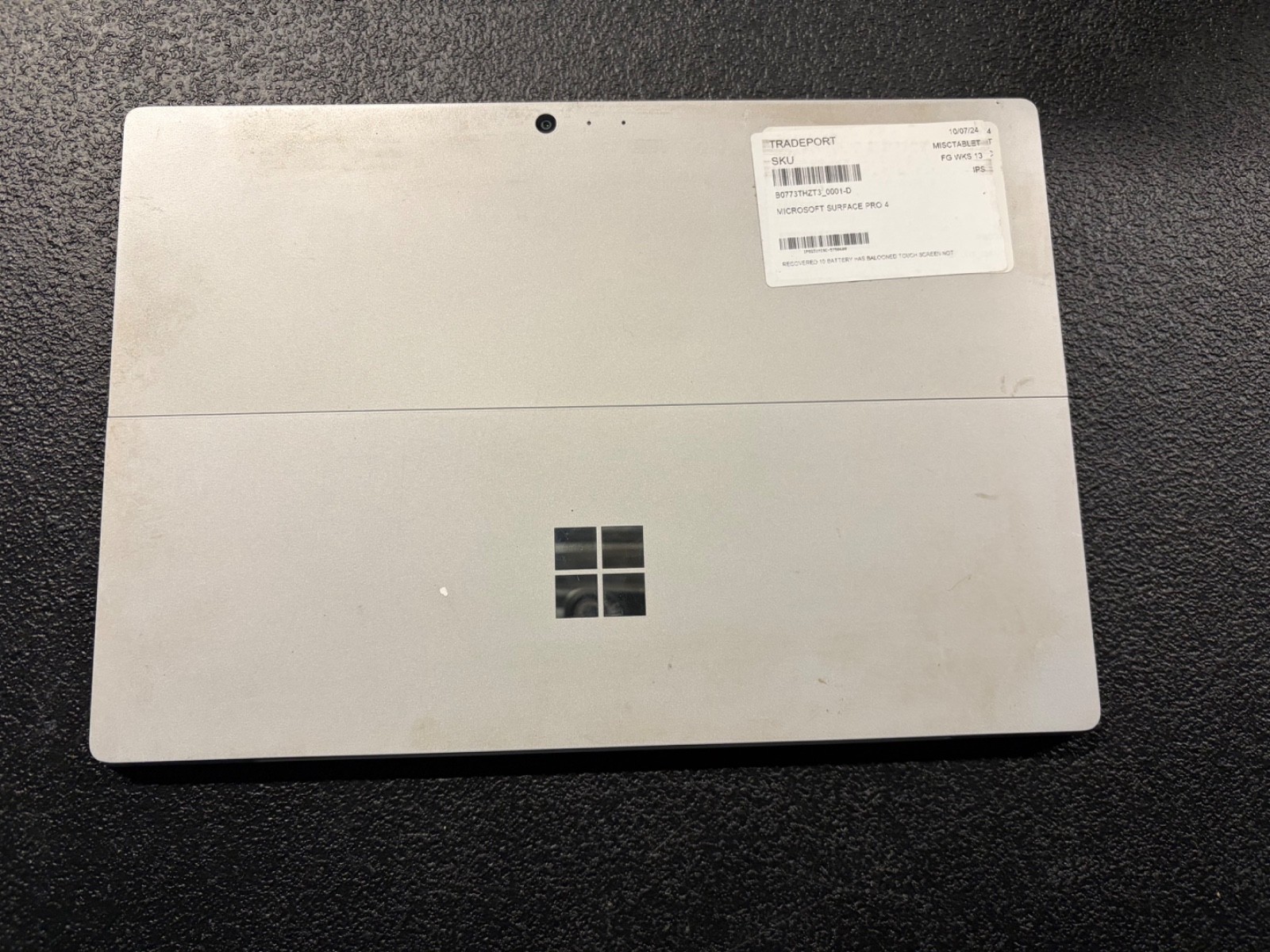 As-is Damaged Microsoft Surface Pro 4 (Intel Core M, 4GB RAM, 128GB)