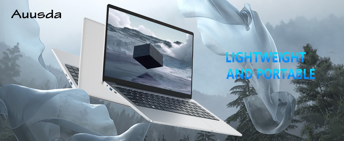 Auusda 14″ Laptop, Intel J4125, 8GB RAM, 512GB SSD, W11 for Student & Office