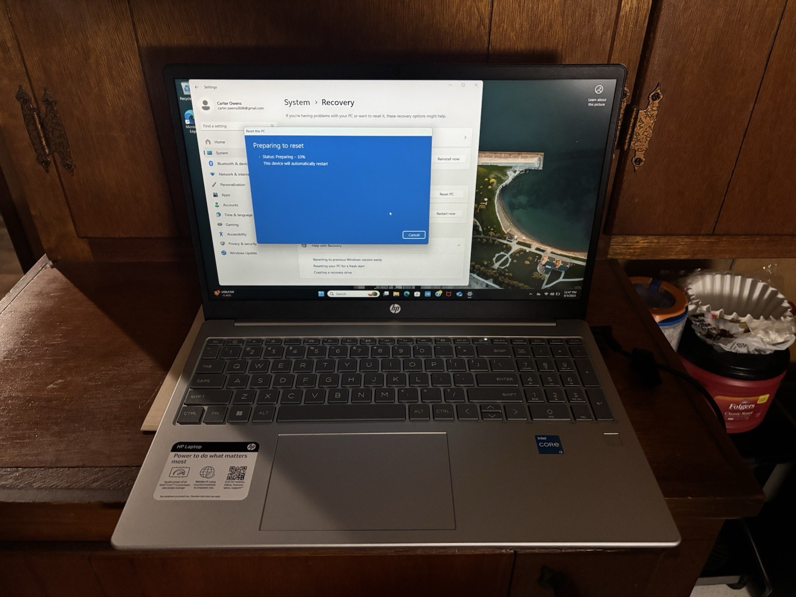 HP 15.6 Inch Natural Silver Windows Laptop