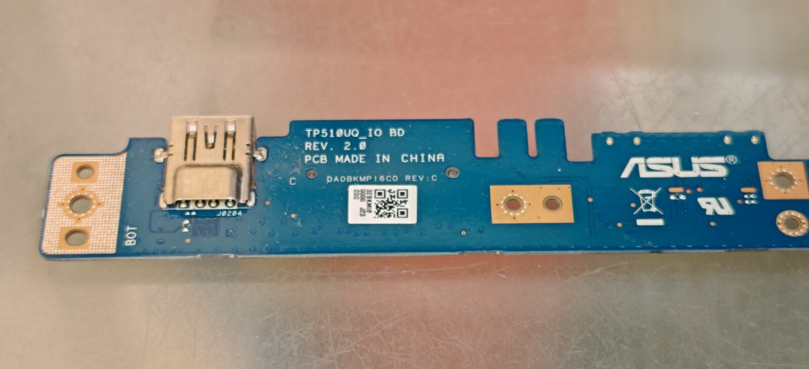 ASUS TP510 USB SD LED CARD VOLUME POWER ON POWER TP510UQ_IO BD REV. 2.0