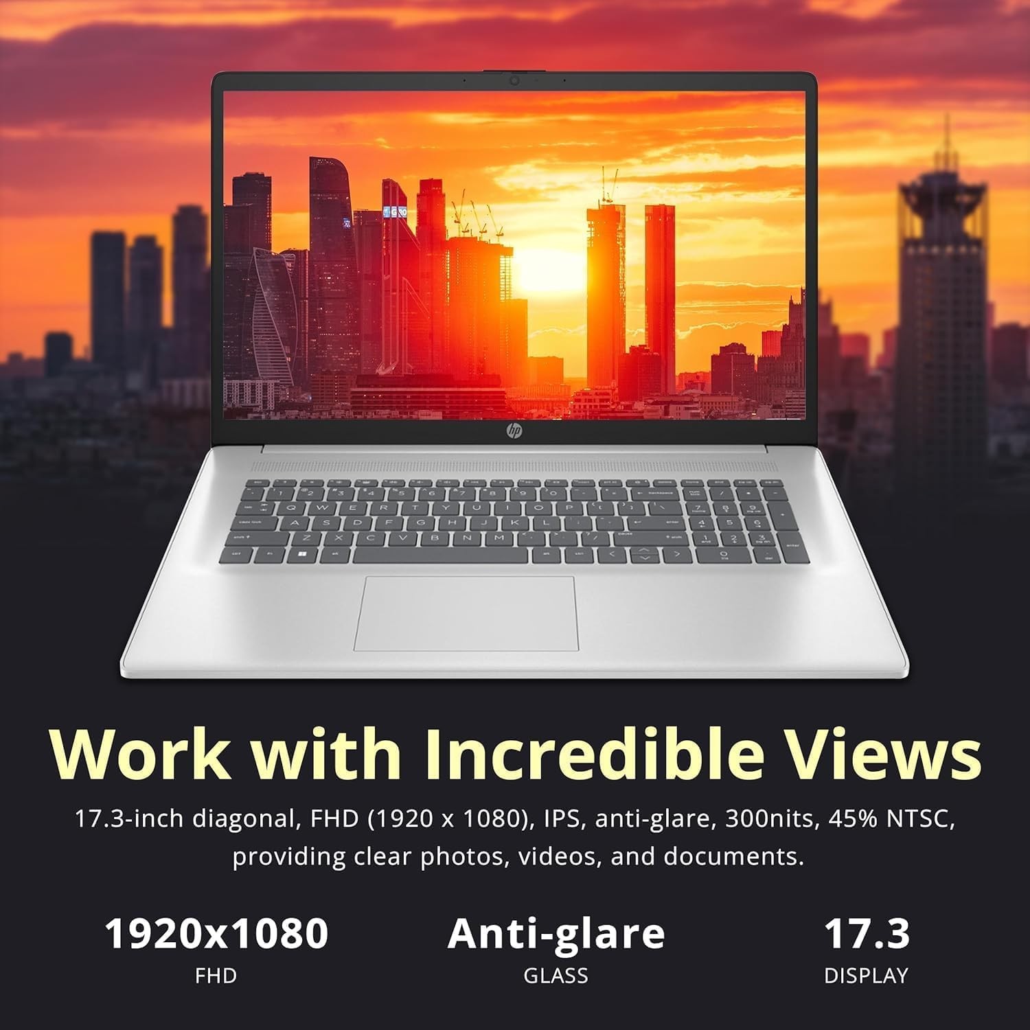 HP 17 Student Laptop 17.3 in 6 core 4.3 GHz AMD Ryzen 5 Up To 64GB RAM 2TB SSD