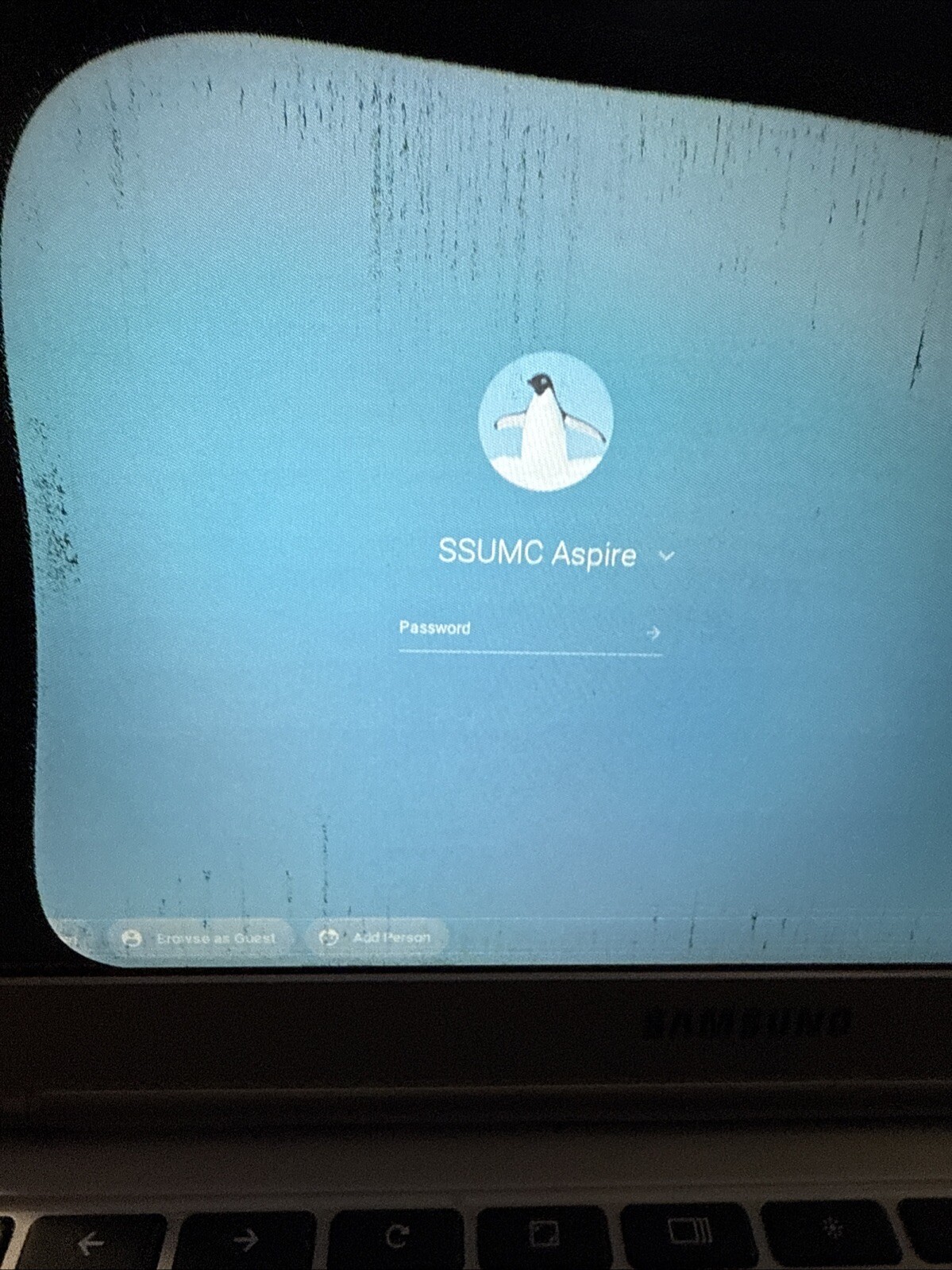 Samsung Chrome Notebook Model XE303C12 + PS – For Parts – Bad Display – AS IS