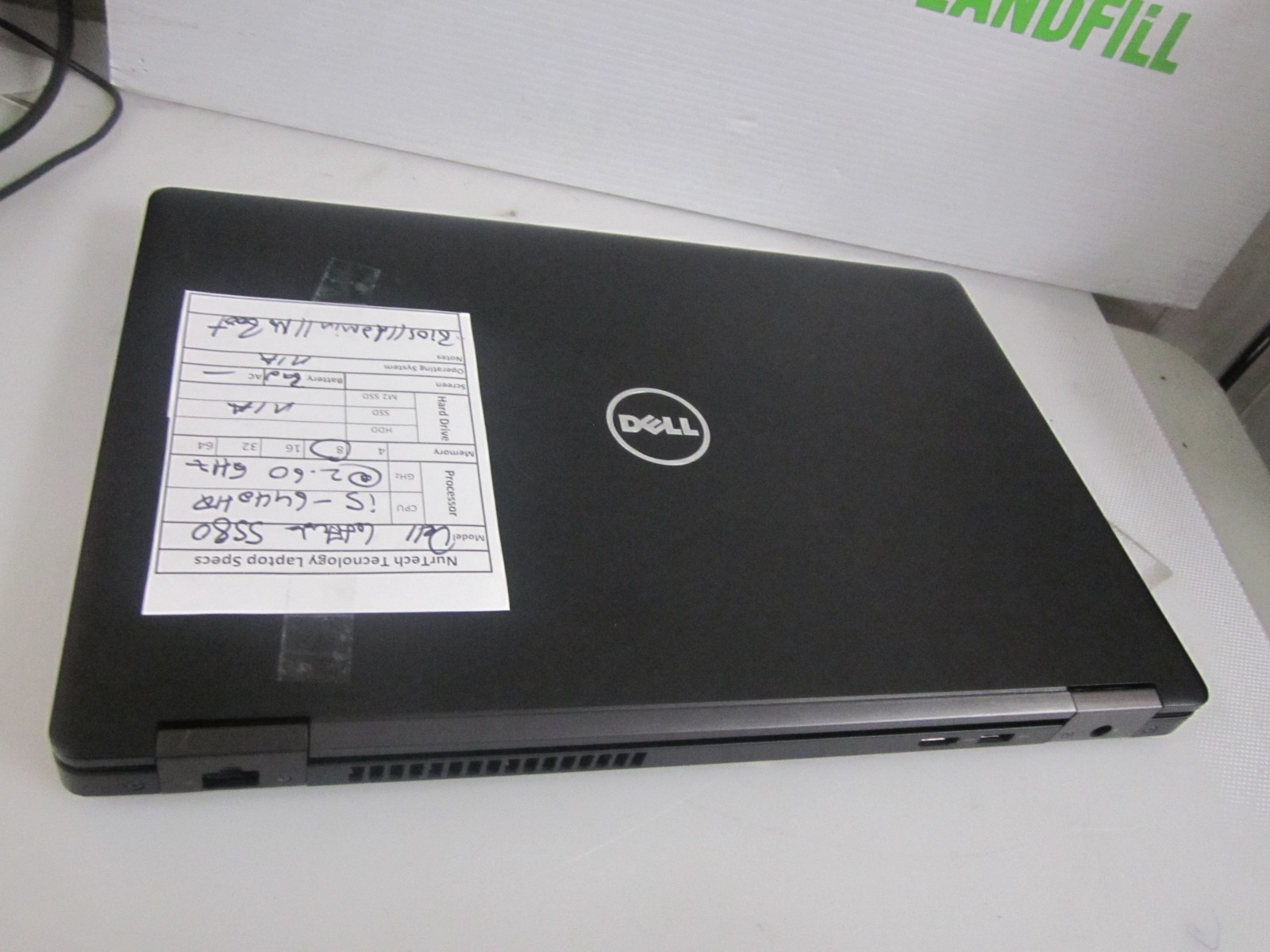 Dell Latitude 5580 15.6″ i5-6440HQ 2.6GHz 8GB No HDD/OS/AC BIOS Laptop + AC BIOS