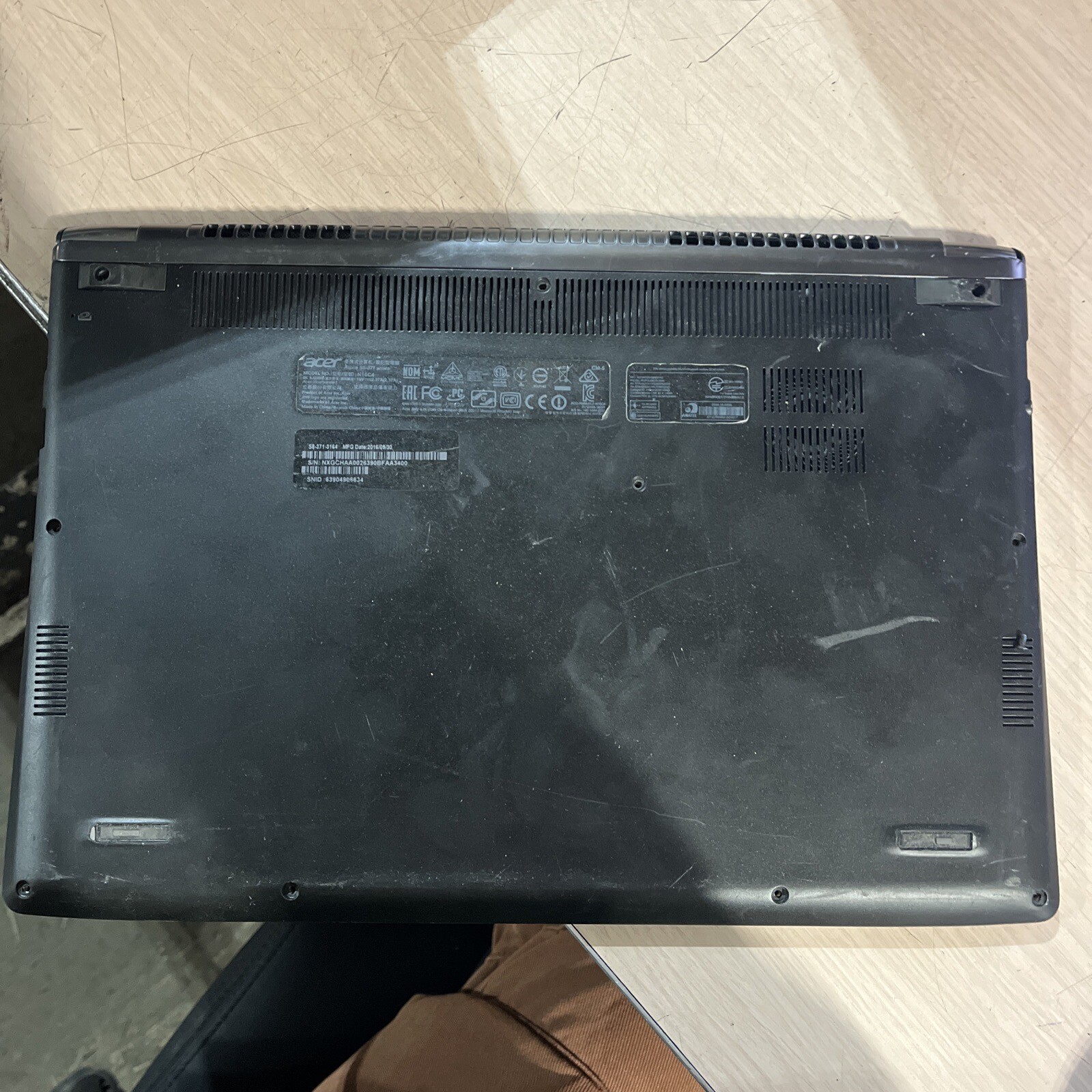ACER ASPIRE S 13 INTEL CORE I3 4GB RAM NO HD