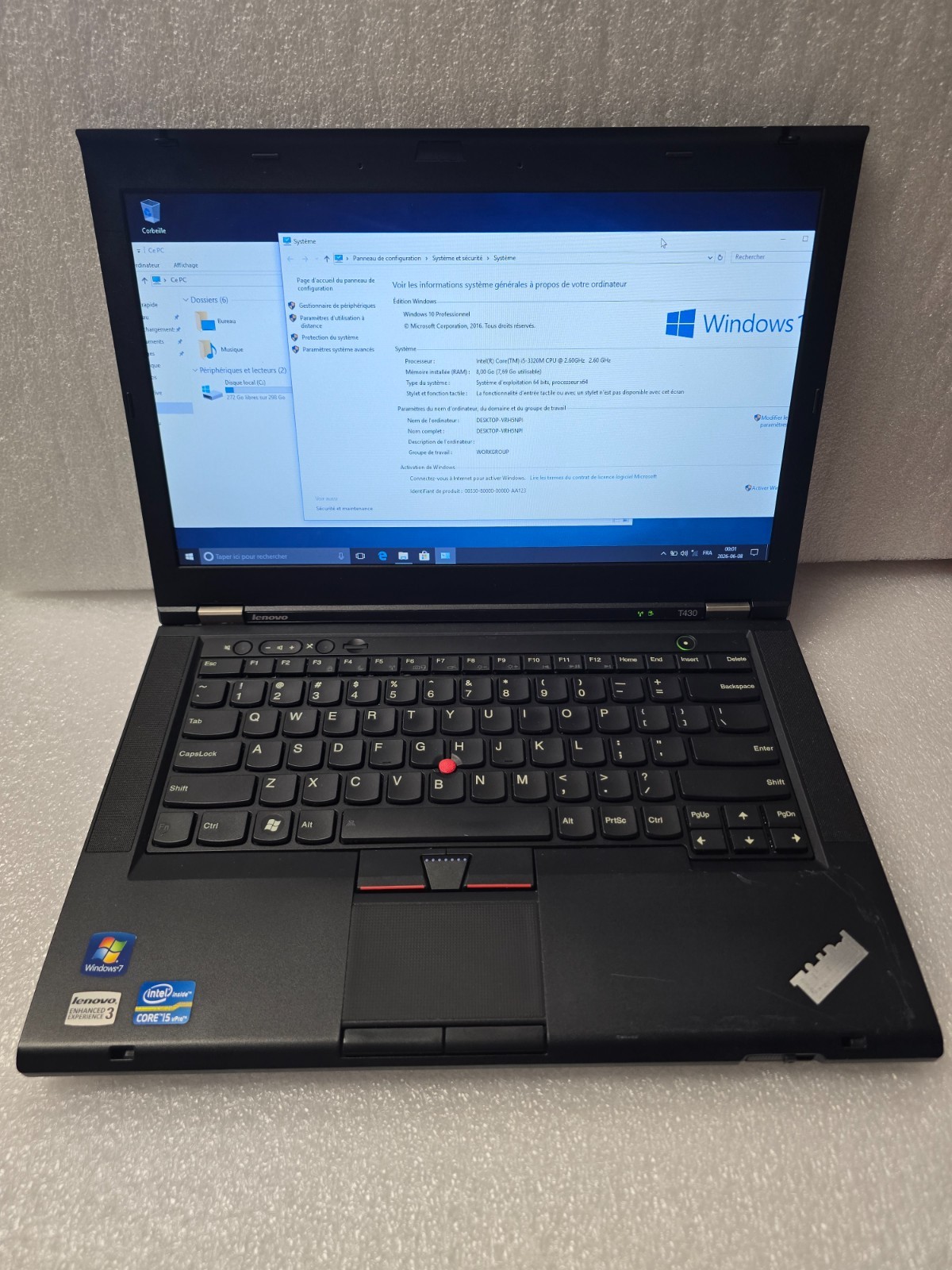 Lenovo ThinkPad T430 | i5-3320M 2.6Ghz | 8GB RAM | 320GB HDD | Windows 10 Pro