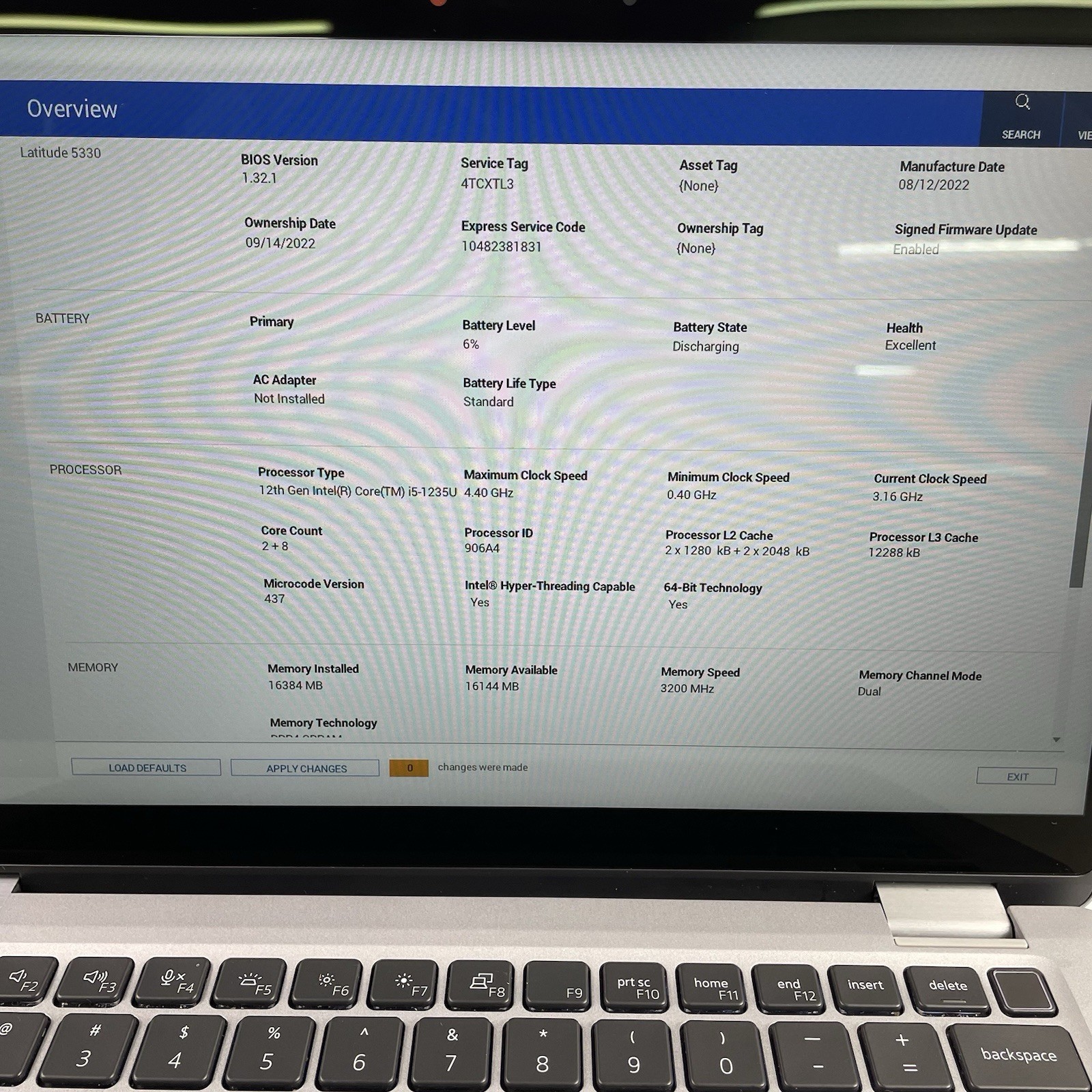 Dell Latitude 5330 13.3″ i5-1235U 3.76 GHz 16 GB RAM No SSD/OS/AC
