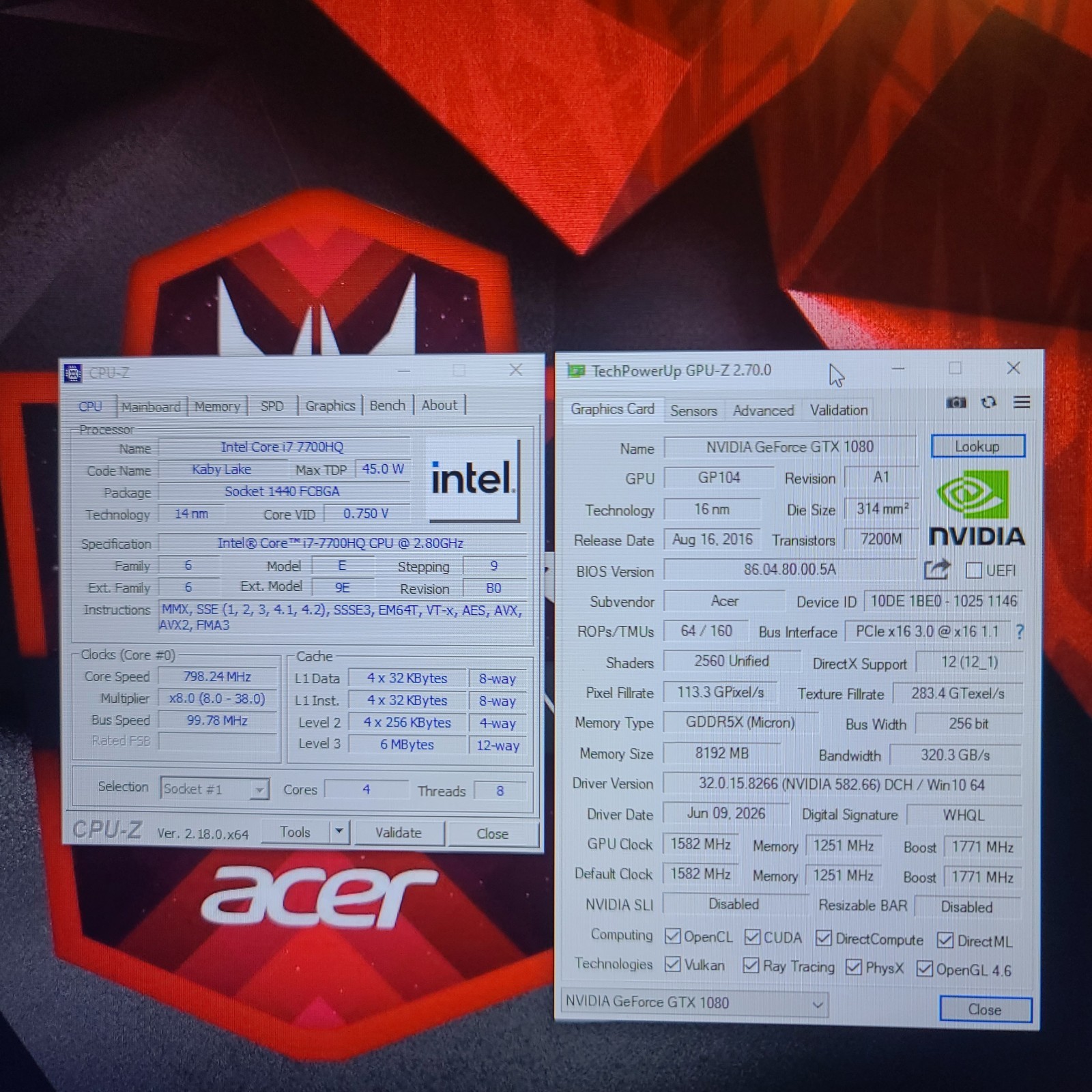 PREDATOR GX-792 GAMING LAPTOP CORE i7-7700HQ 16GB RAM GTX 1080 512GB NVME