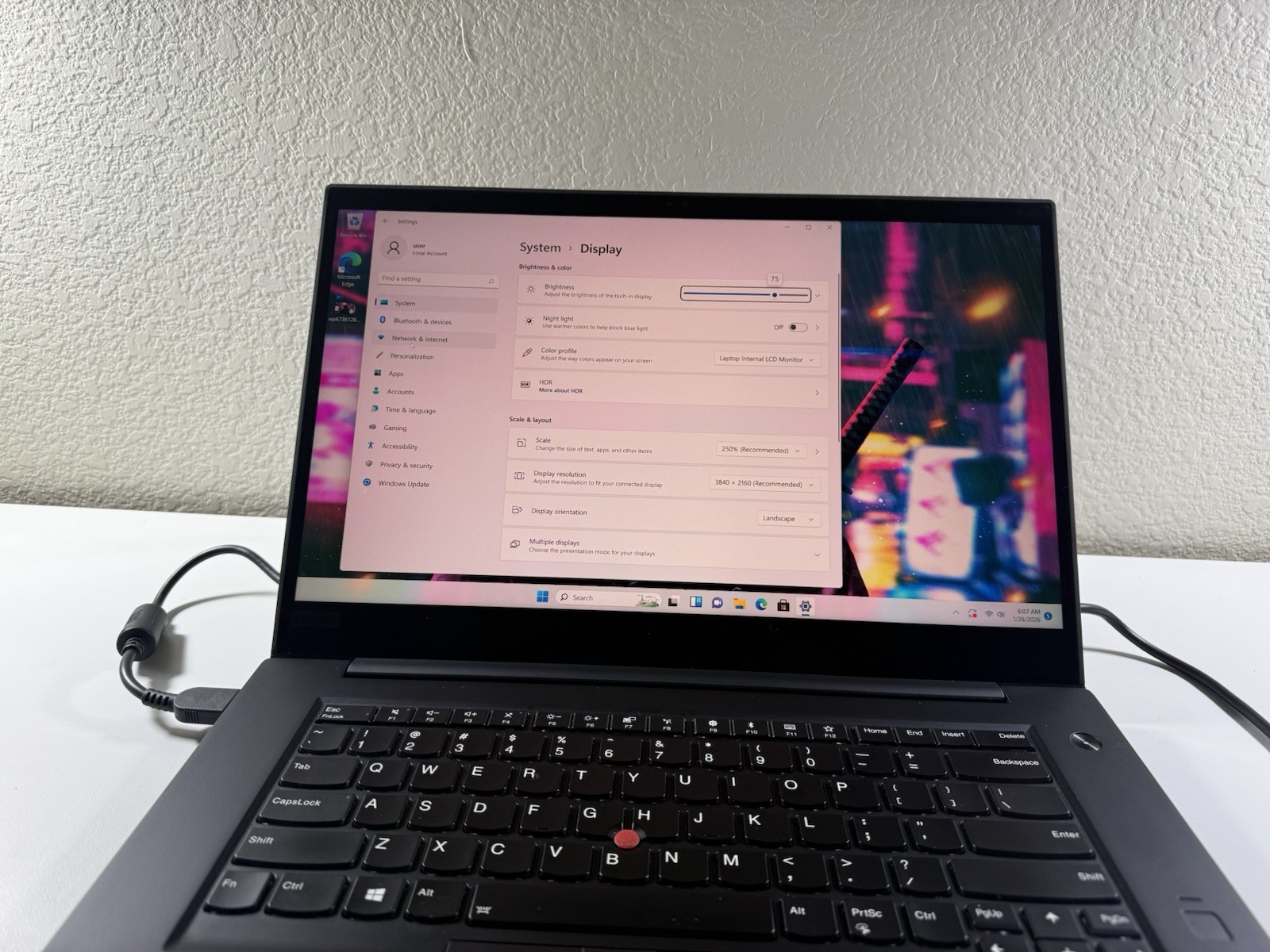 Lenovo ThinkPad P1 Gen 1 4K TOUCHI7-8850H 128GB 32GB W11P P1000 No Battery