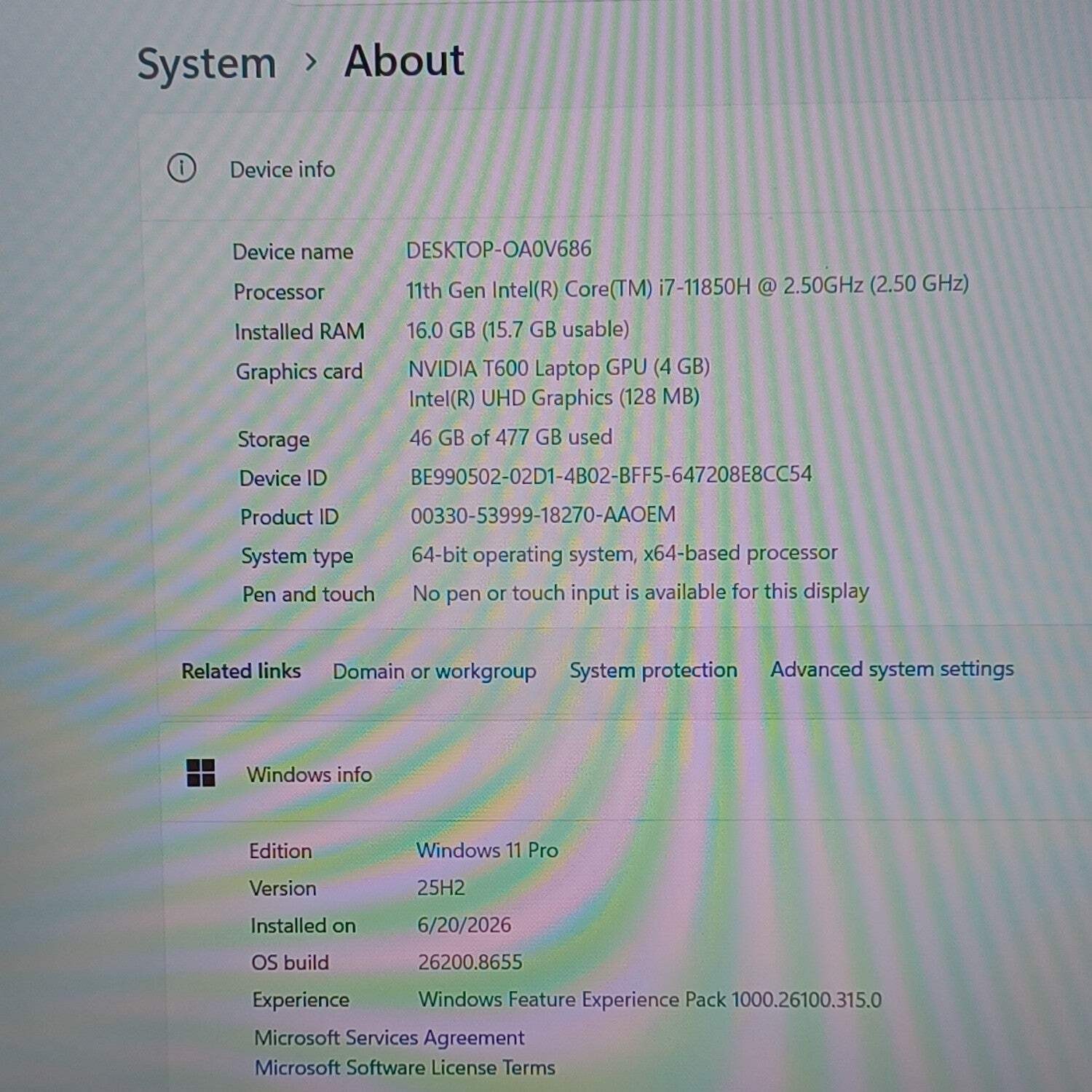 Dell Precision 3561 15.6″ i7-11850H 2.5GHz 16GB RAM 512GB SSD