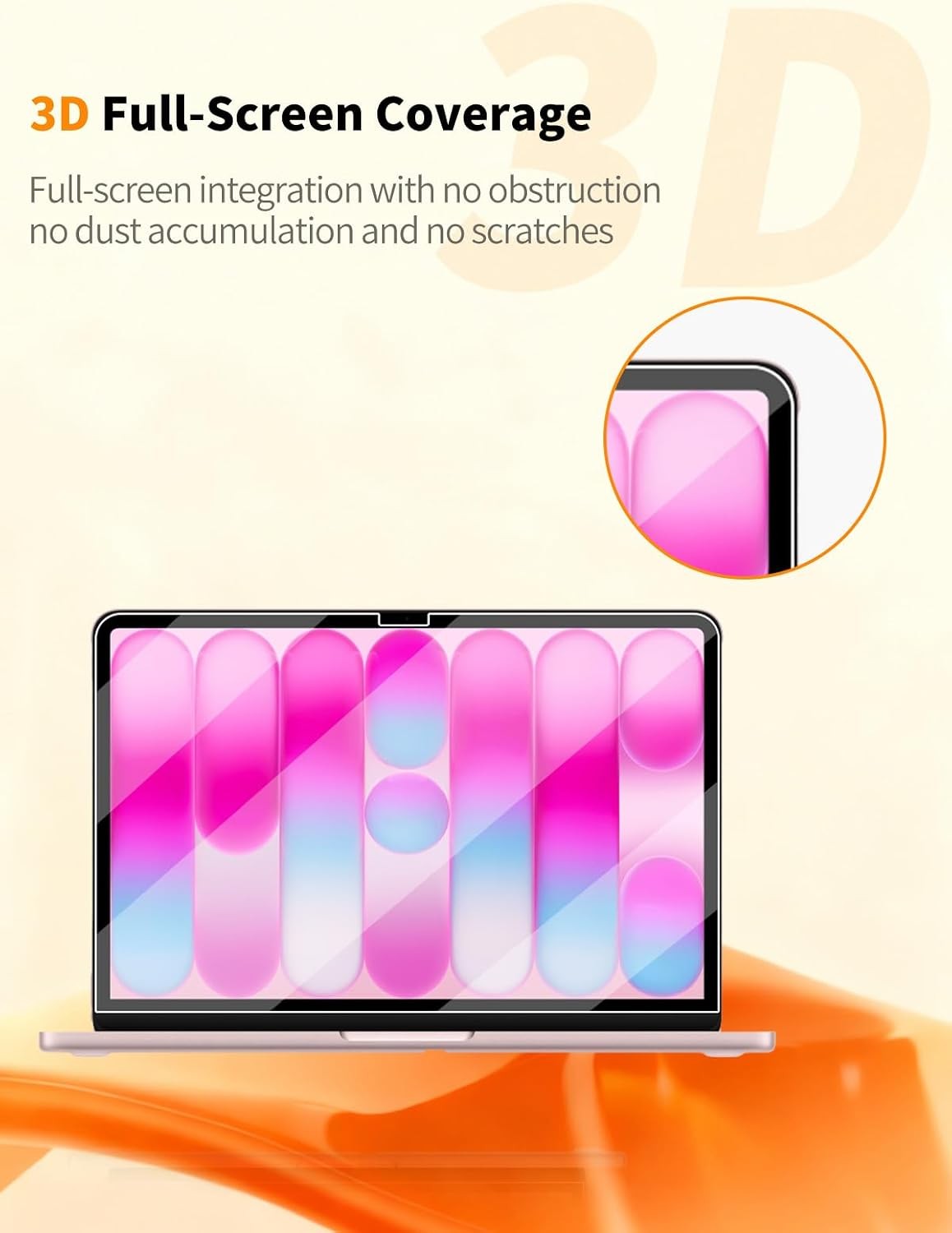 2 Pack Tempered Glass Screen Protectors for MacBook Neo 13 Inch, Bubble-Free, Du