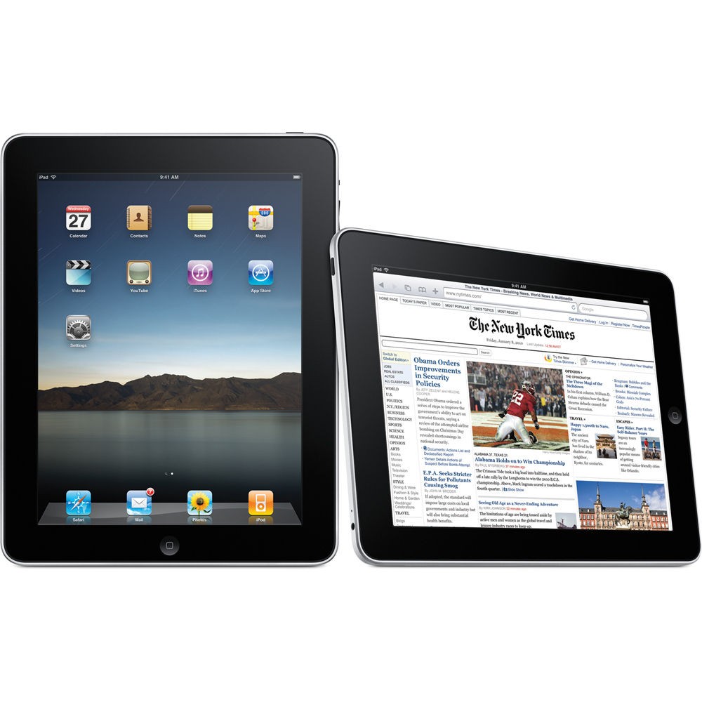 Apple iPad1st Gen 9.7″ MB293LL/A Tablet 32GB, Wifi 1.00GHz