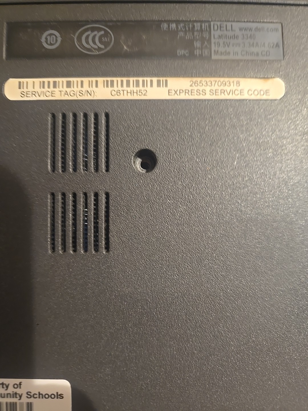 DELL LATITUDE 3340 Laptop w/ Intel Core i5-4210U 1.70 GHz 8 GB |No HD/No Charger