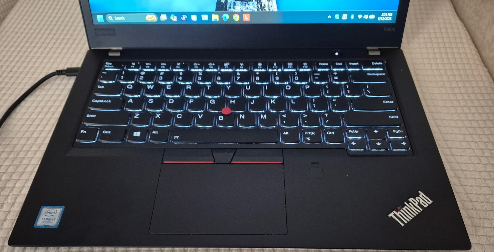 LENOVO THINKPAD T480S i5-8250U 12GB RAM 256GB NVMe WIN 11 PRO + OFFICE PRO 2021