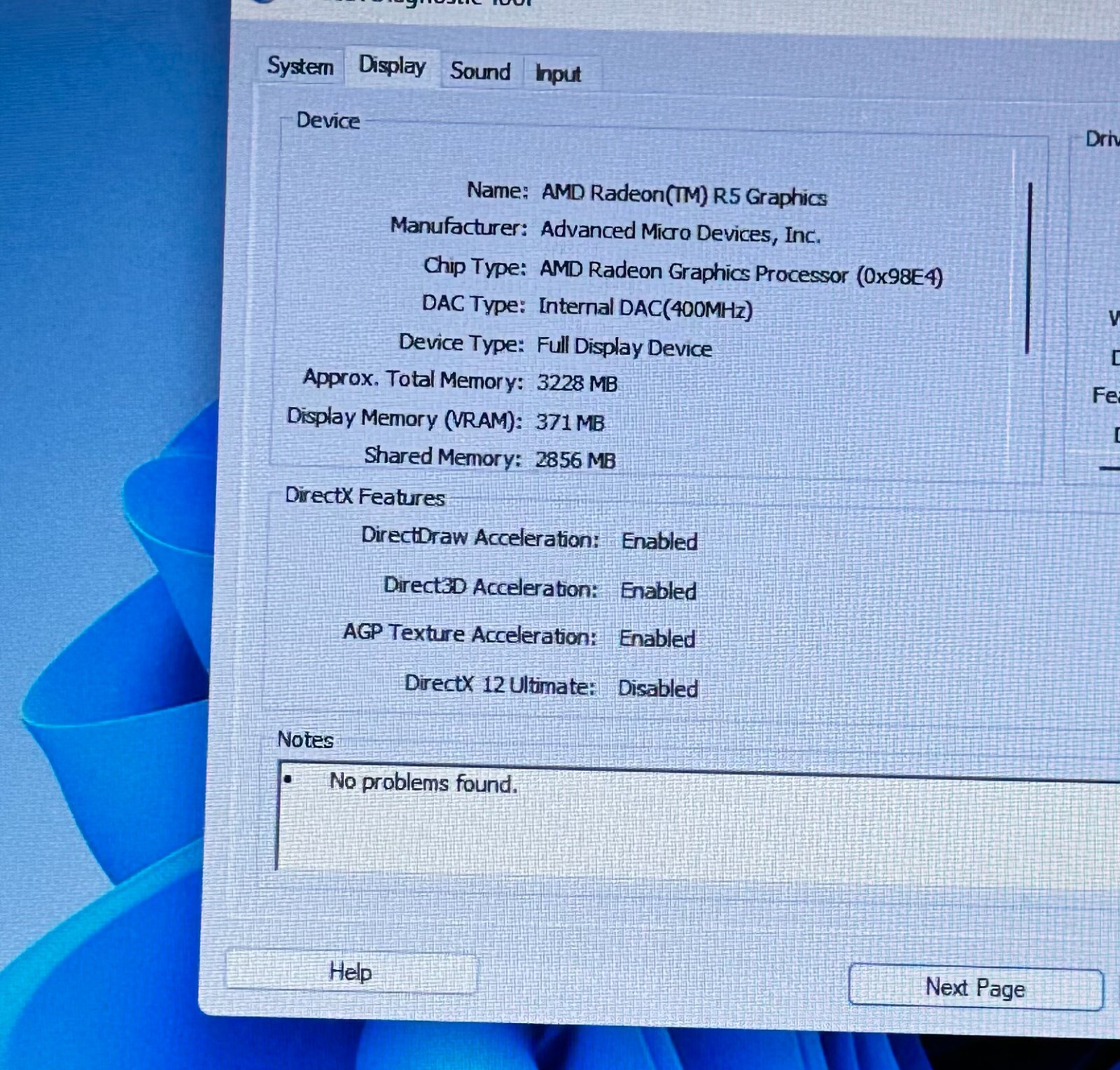 HP PAVILION15-AW003CY AMD A9-9410 RADEON R5@2.90GHz 6GB RAM 1TB HDD WIN-11P*READ
