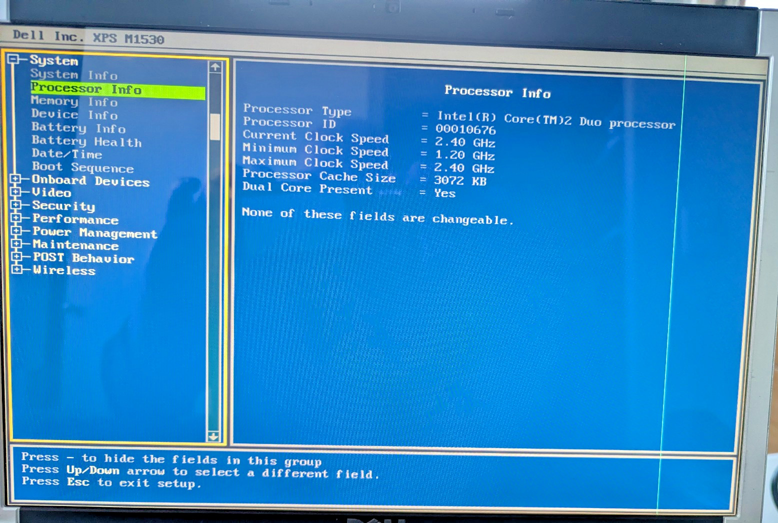 DELL XPS M1530 Laptop Intel(R) Core 2 Duo CPU, 4GB, SSD, Working