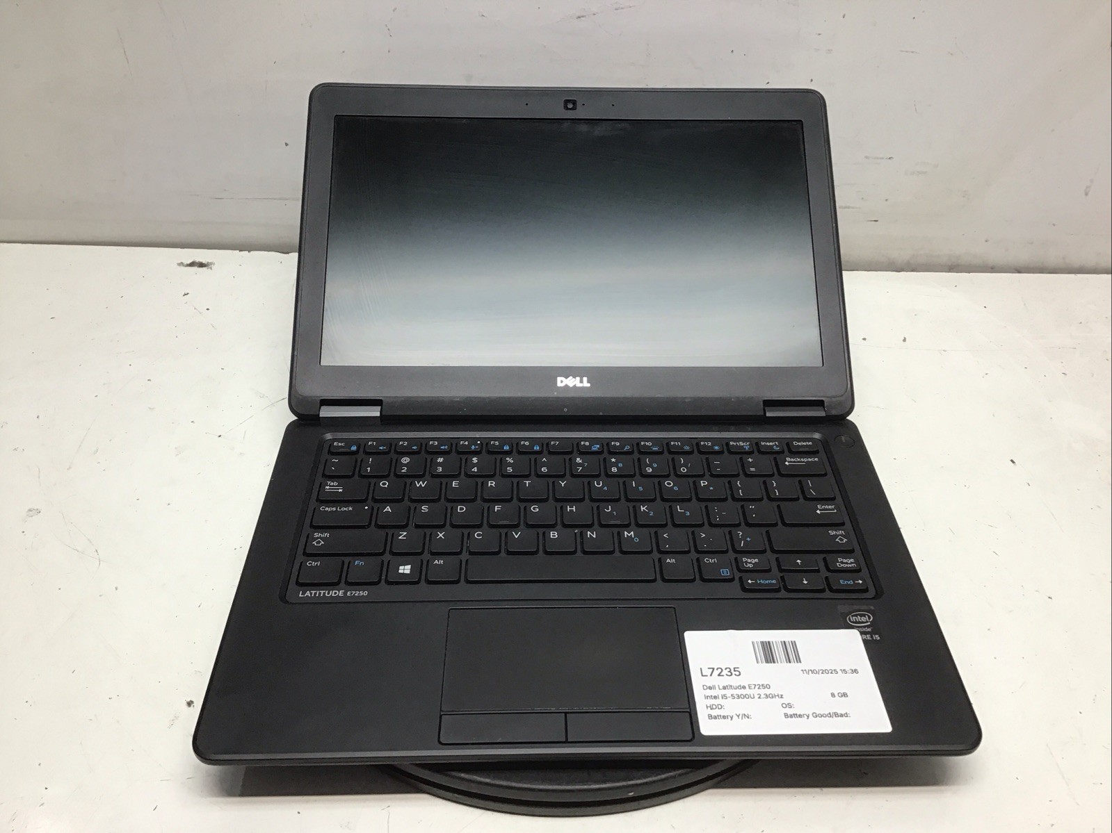 Dell Latitude E7250 Intel i5-5300U 2.3GHz 8 GB NO HDD