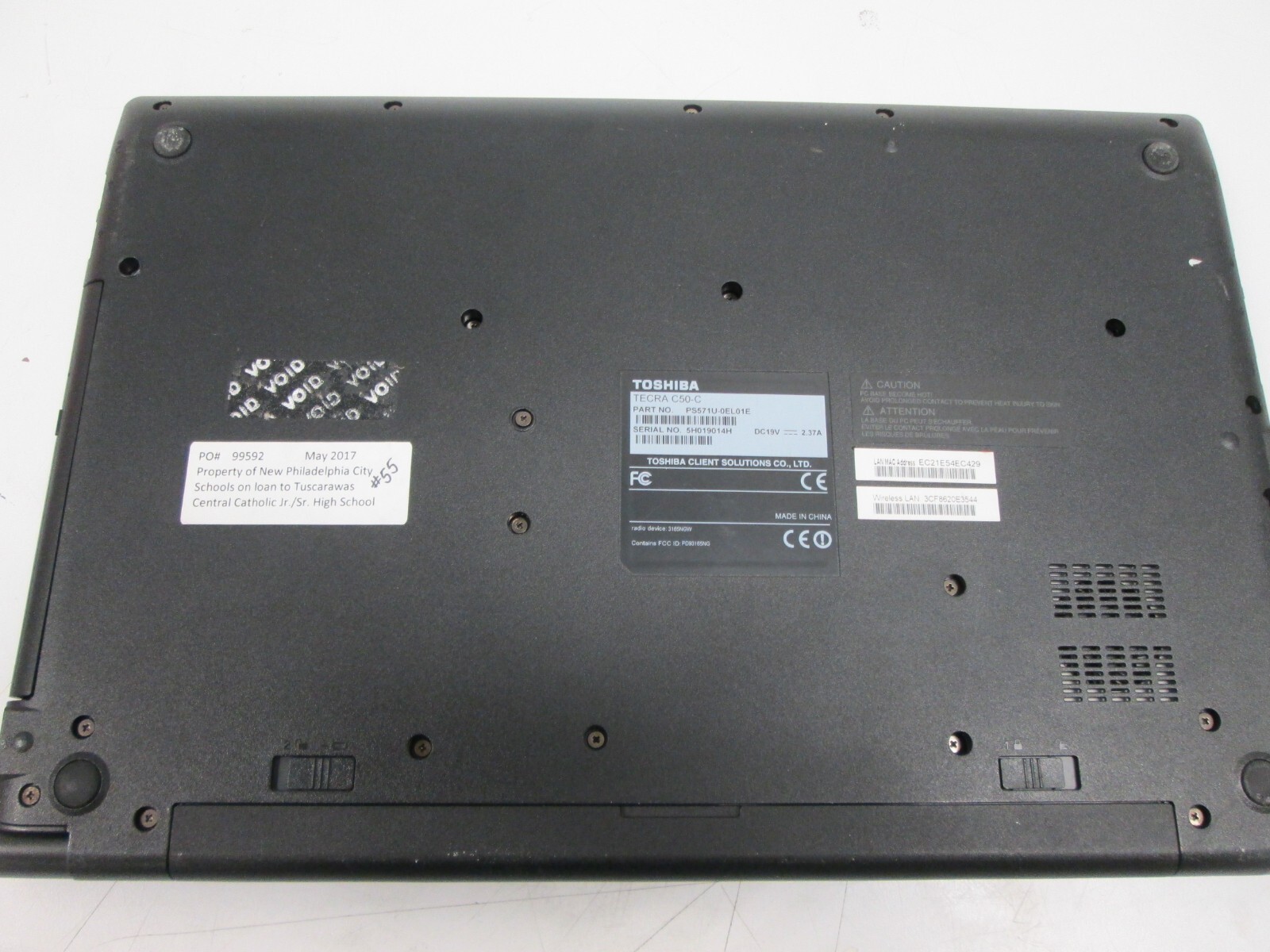 Toshiba Tecra C50-C i3-6100U@2.3ghz 1tb HDD 8gb RAM Win10 Pro