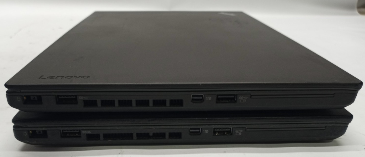 Lot of 2 Lenovo ThinkPad T460 i5-6300u VPro 8GB RAM No HDD/Ext. Battery MC705*