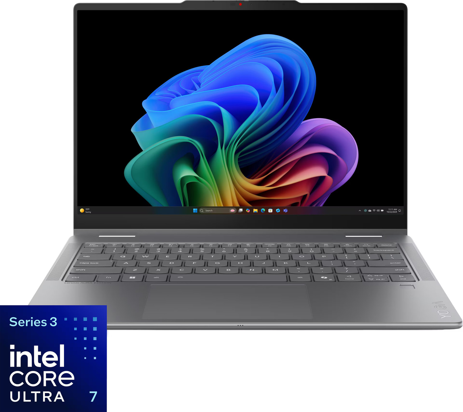 Lenovo – Yoga 7i 2-in-1 14″ 2K OLED Touchscreen Laptop – Core Ultra 7 Process…
