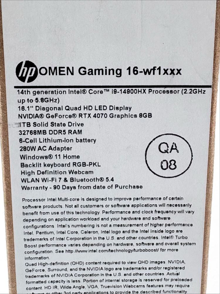 HP OMEN 16 Gaming Laptop i9-14900HX RTX 4070 32GB RAM 1TB SSD Win 11